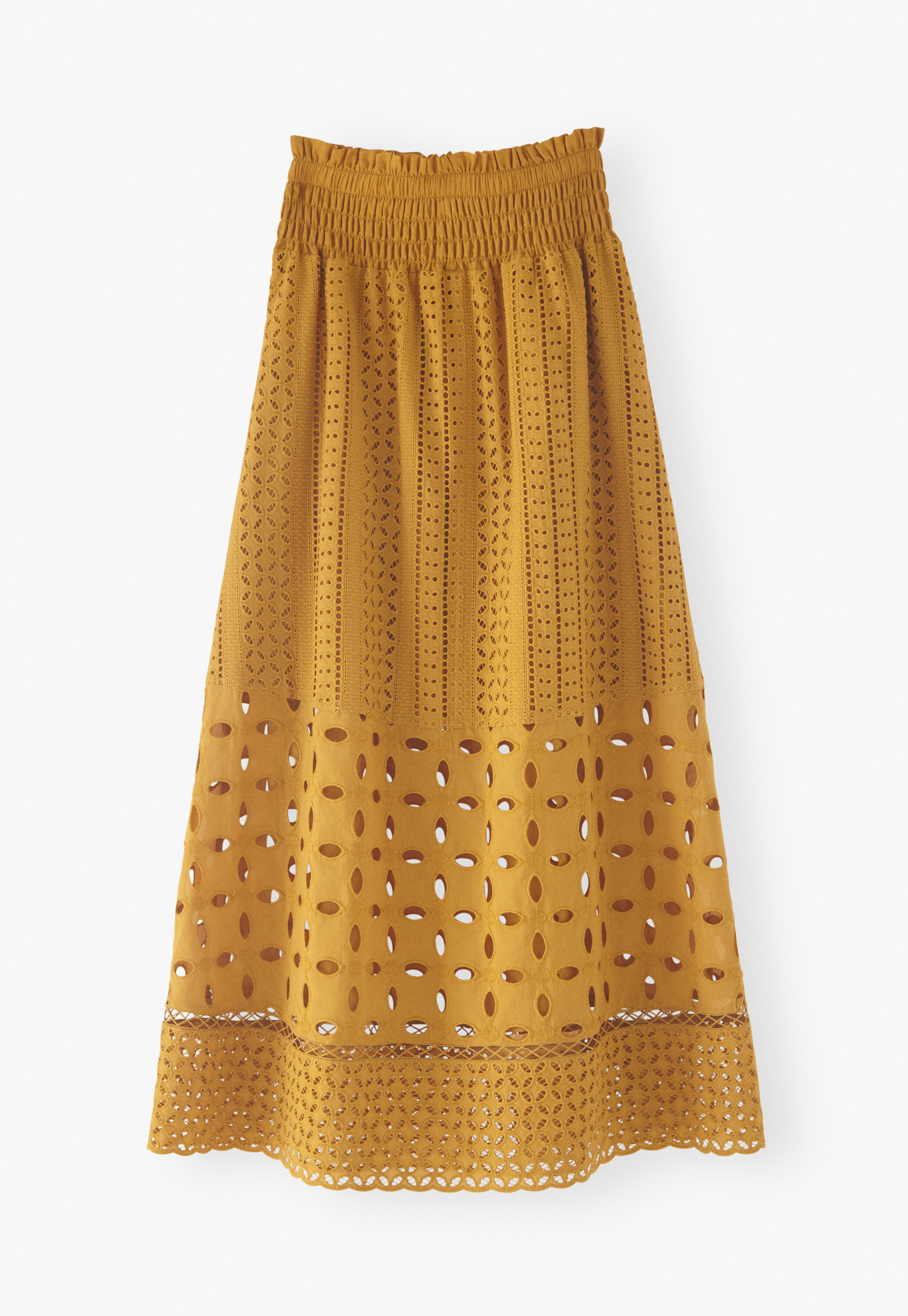 Broderie A-line skirt