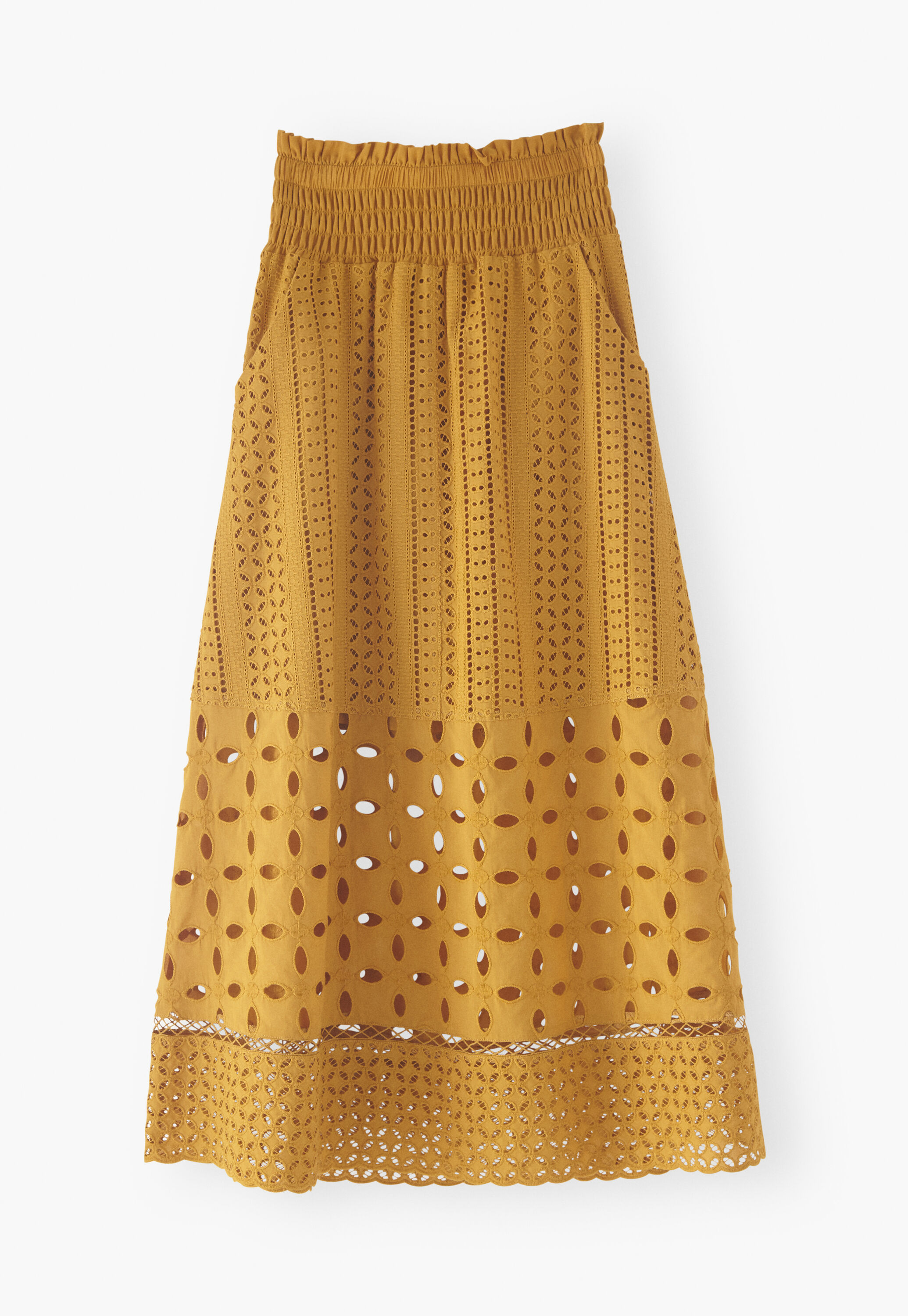 Broderie A-line skirt