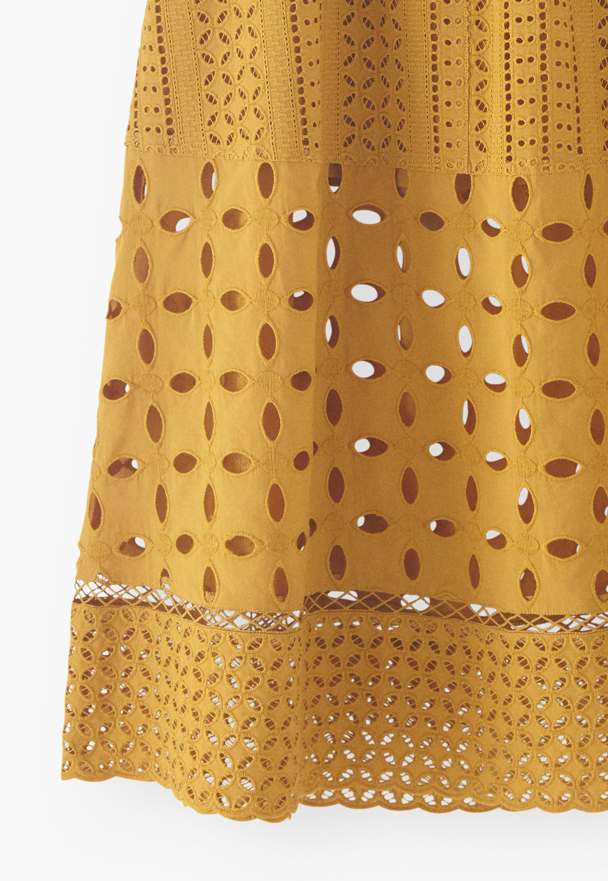 Broderie A-line skirt
