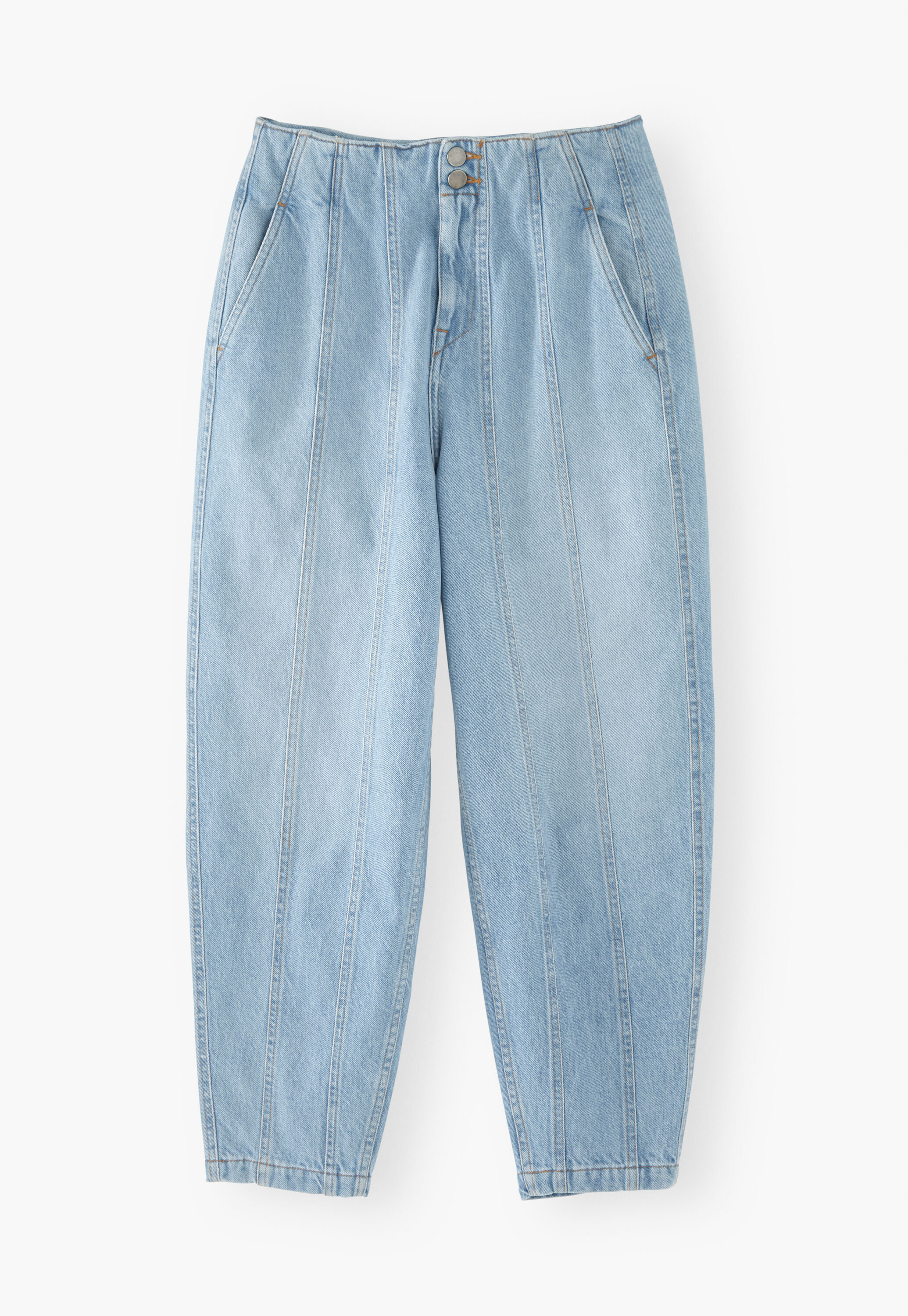 Seam-detail jeans
