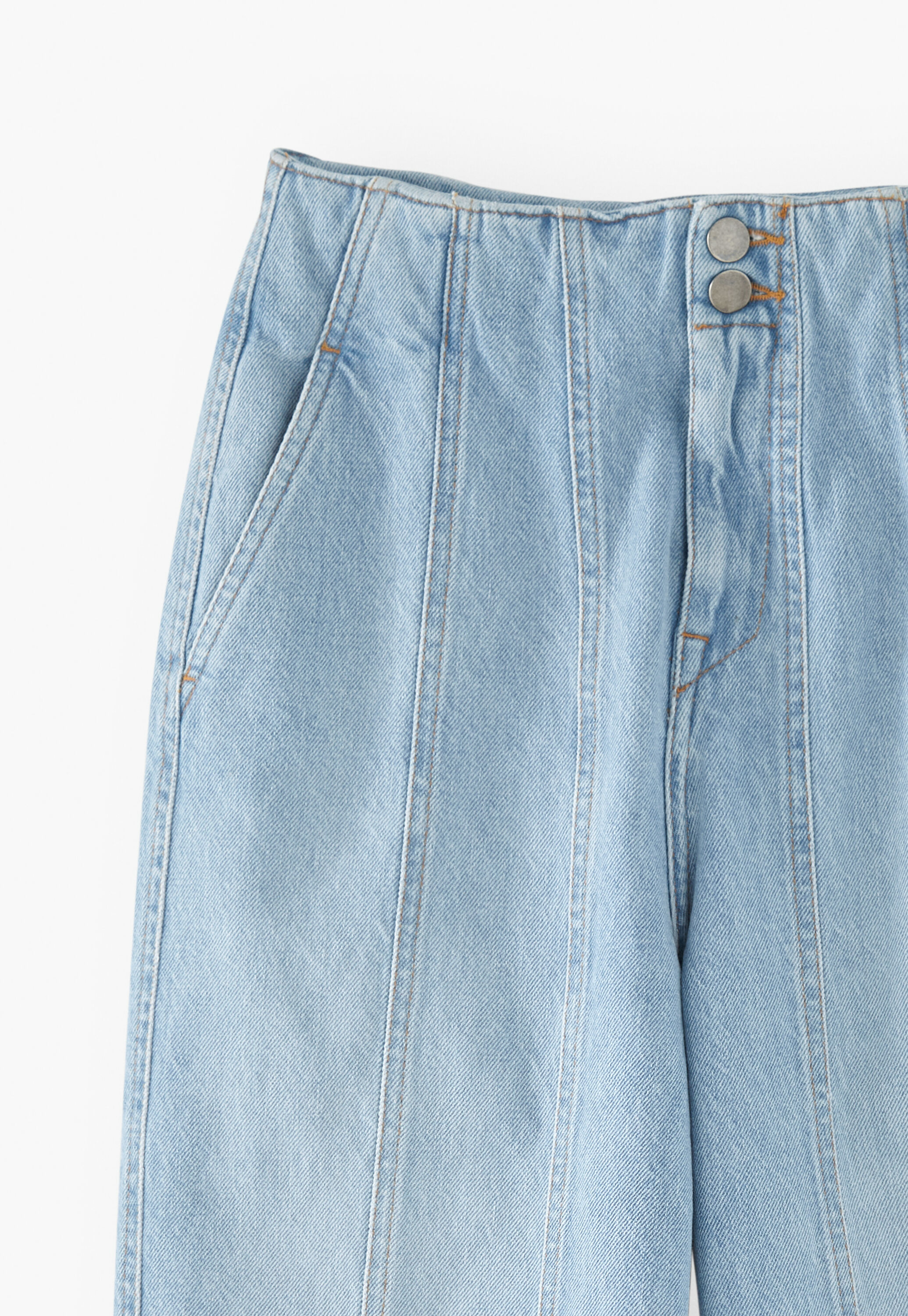 Seam-detail jeans