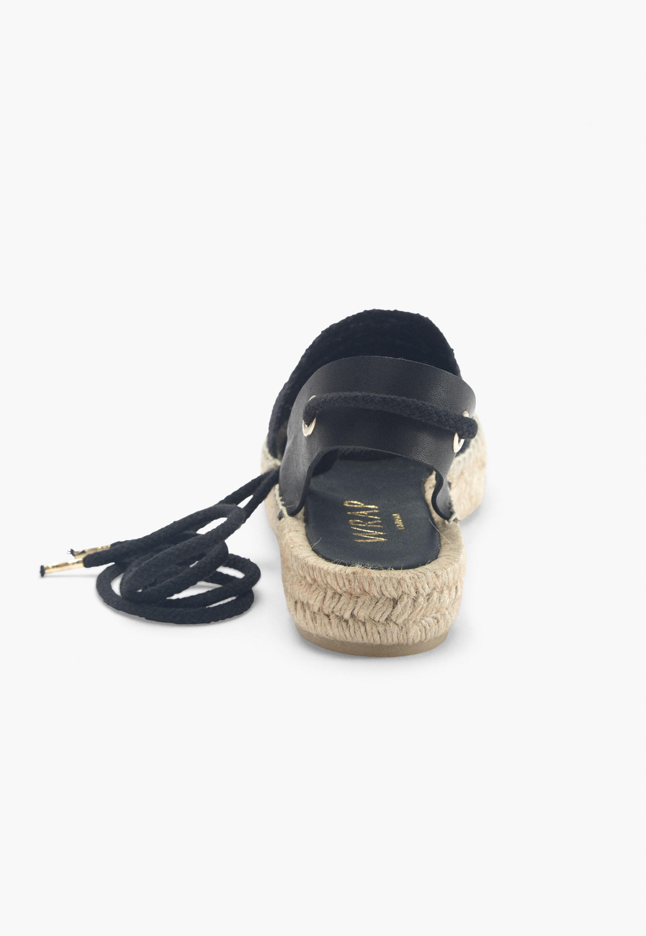 Lace-front espadrilles