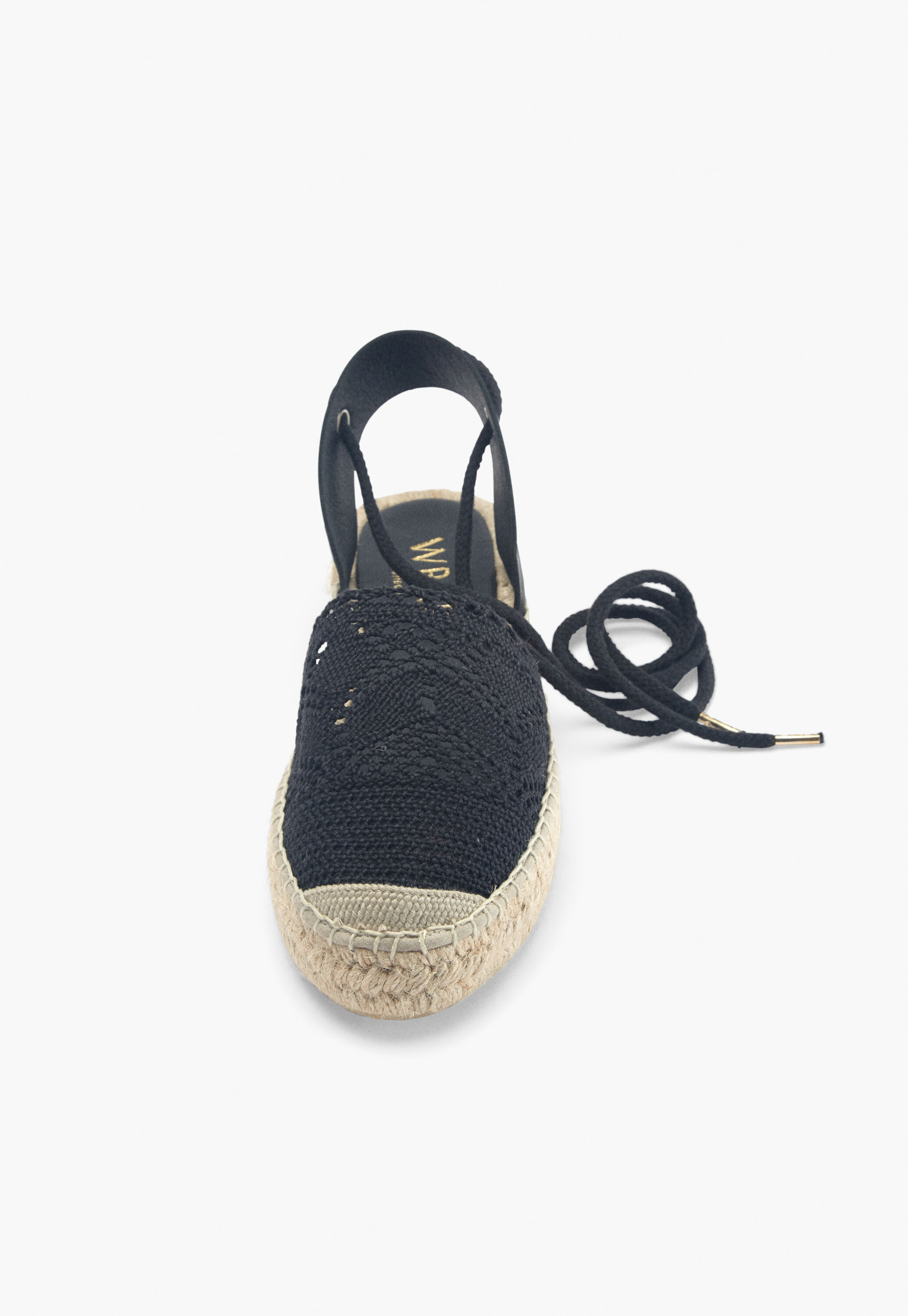 Lace-front espadrilles
