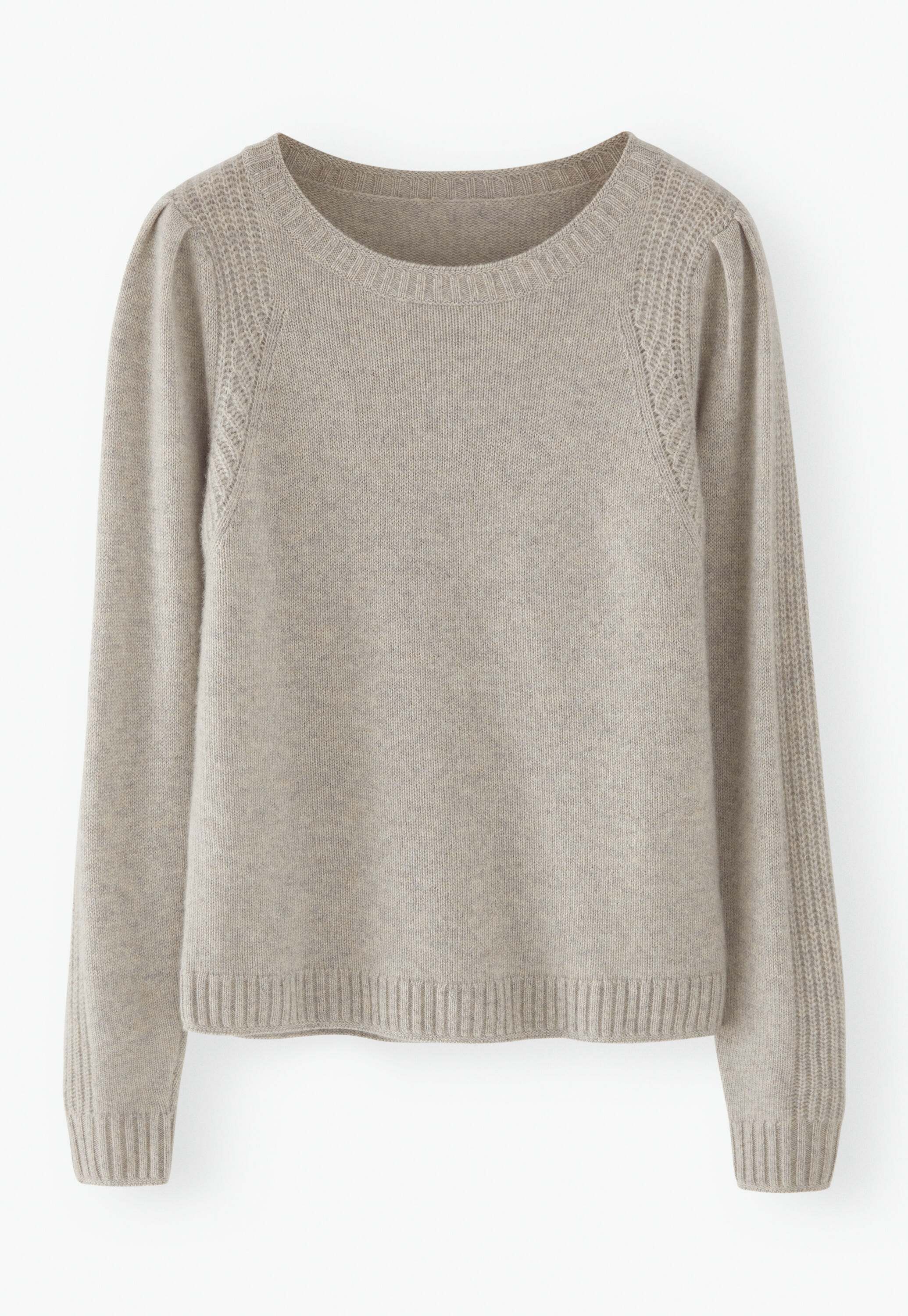 Puff-sleeve sweater