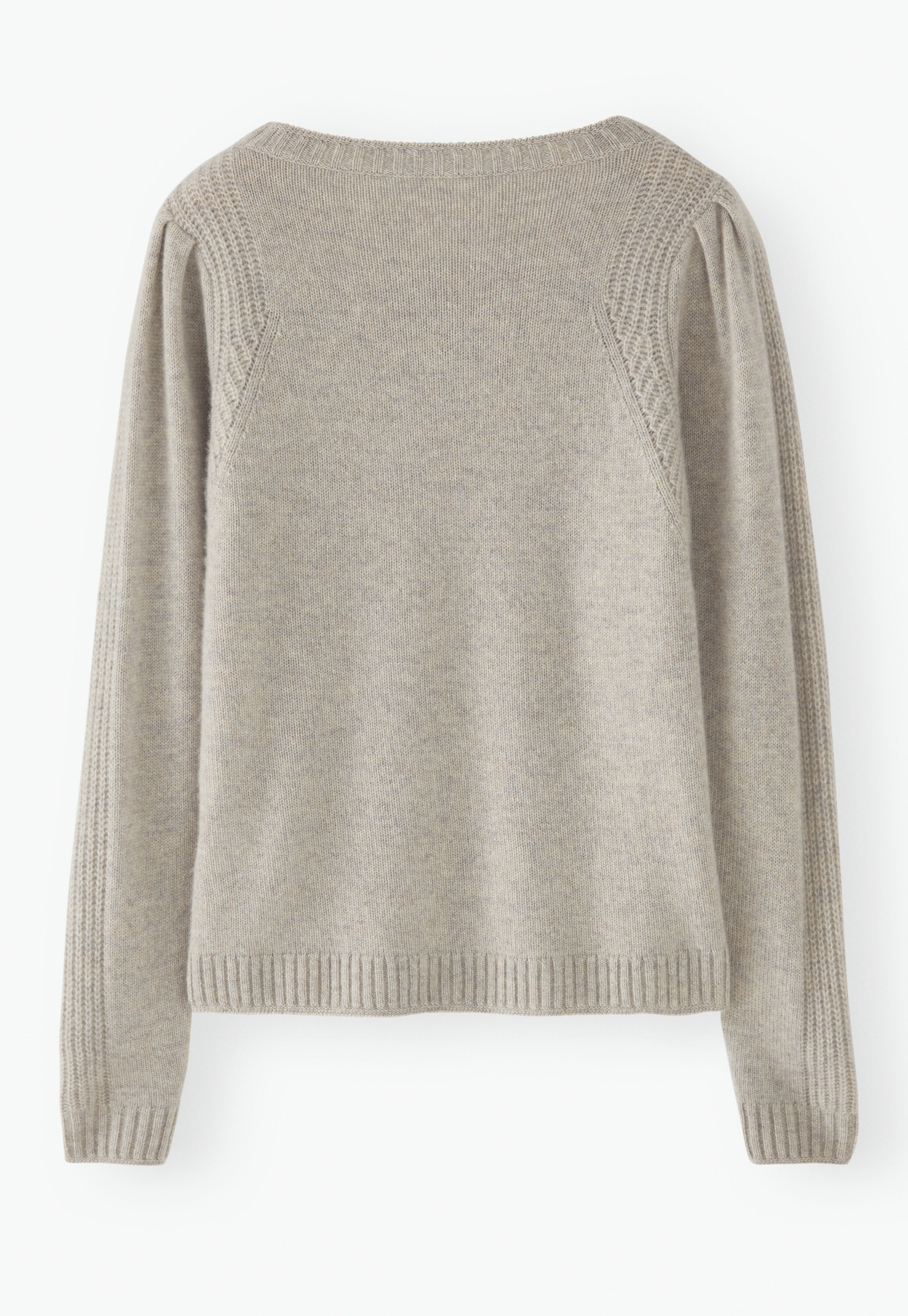 Puff-sleeve sweater