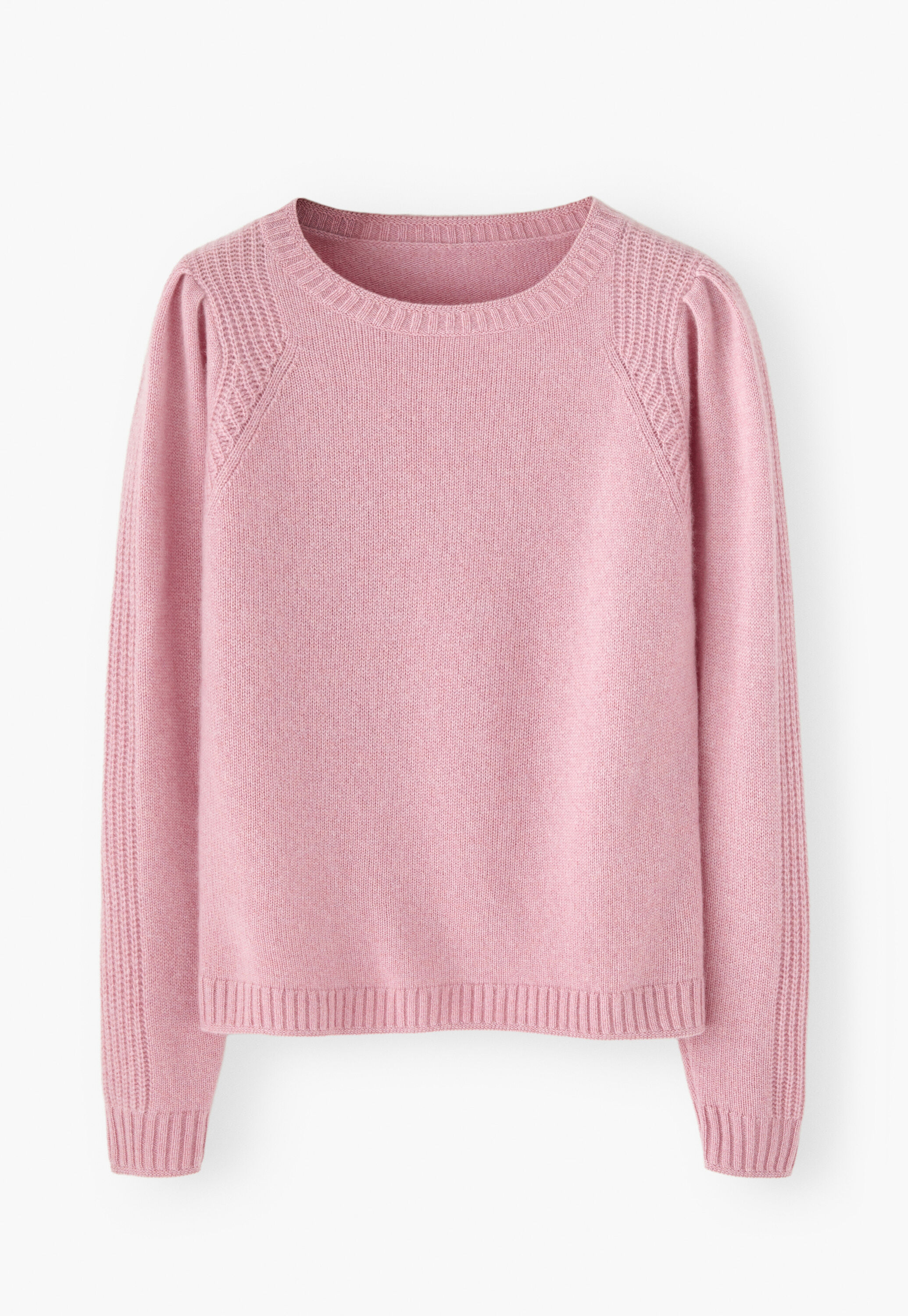 Puff-sleeve sweater