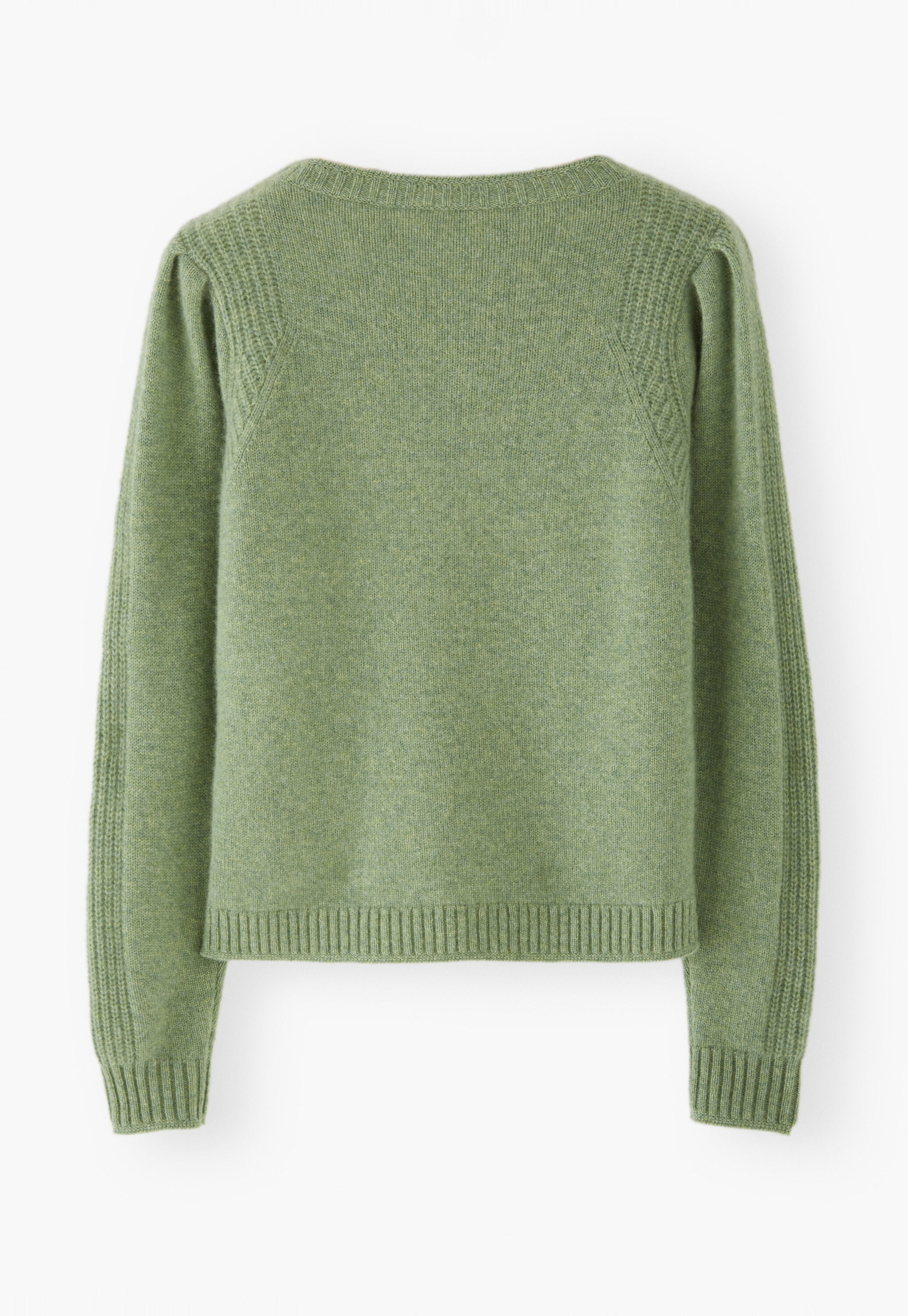 Puff-sleeve sweater