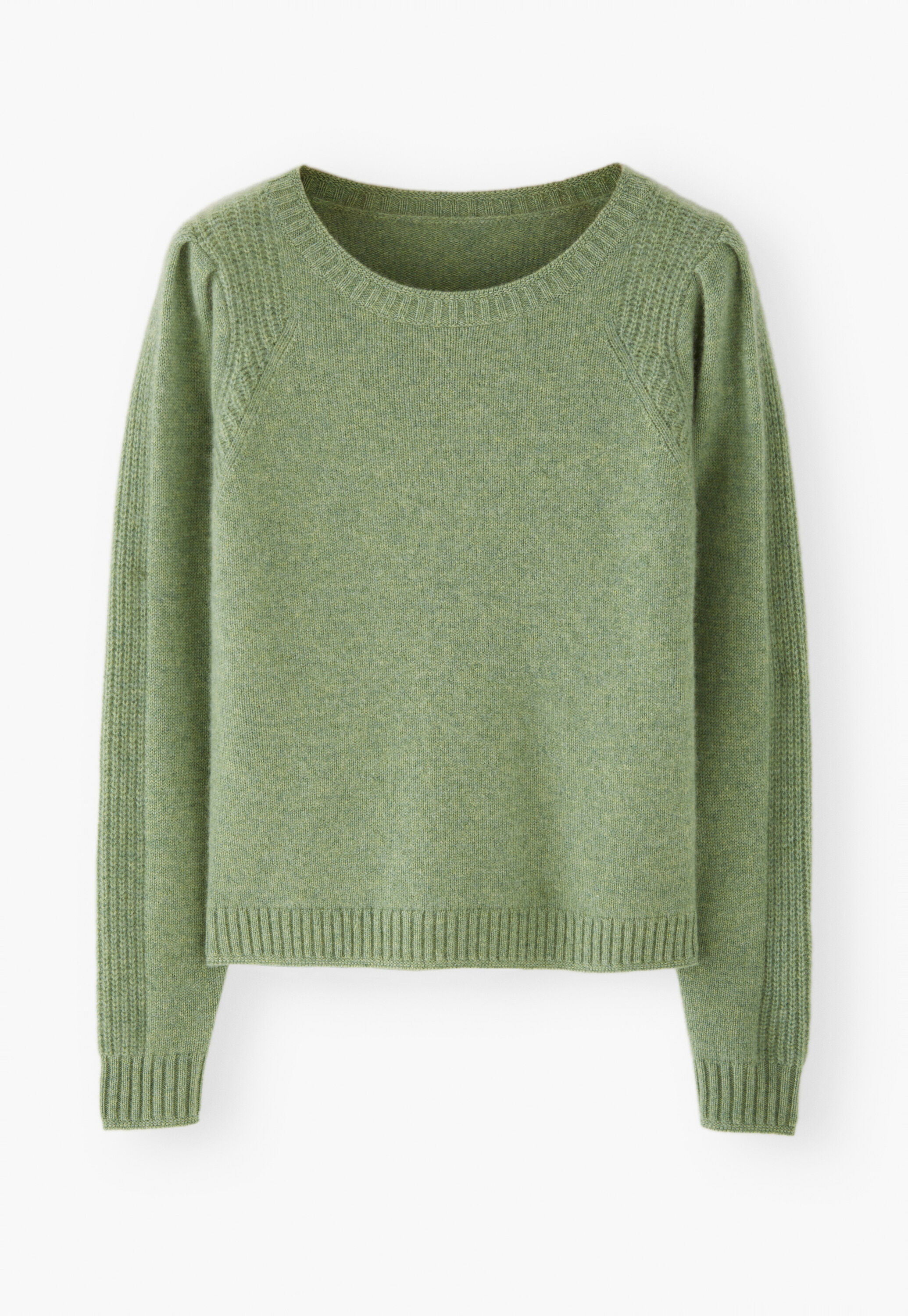 Puff-sleeve sweater
