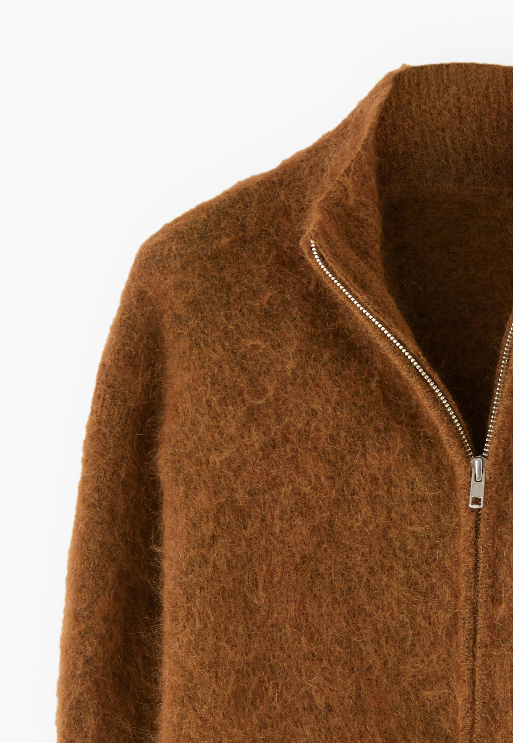 Zip-up sweater