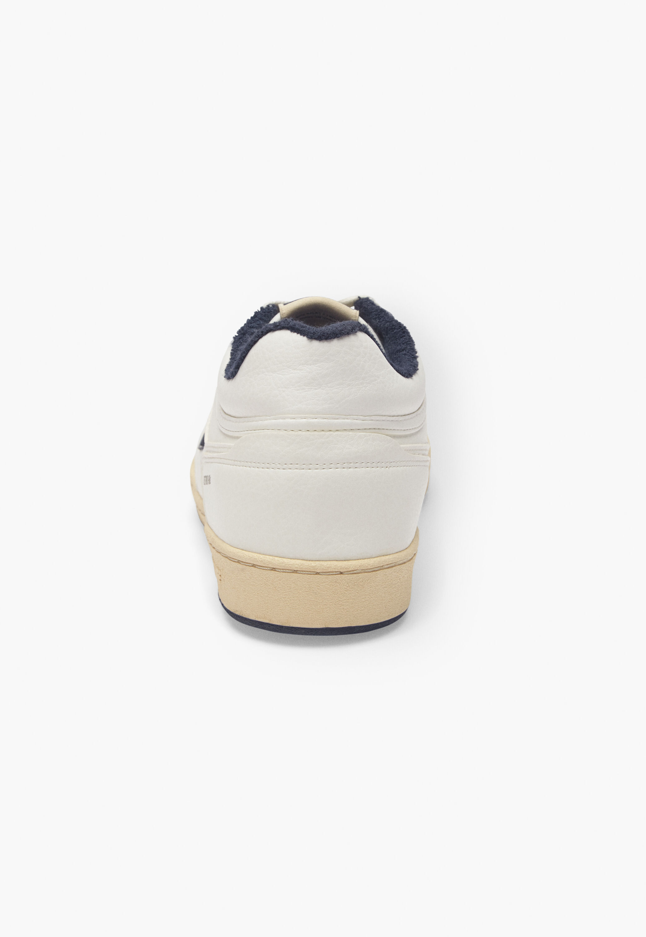 Lace-up trainers, White vanilla navy, large