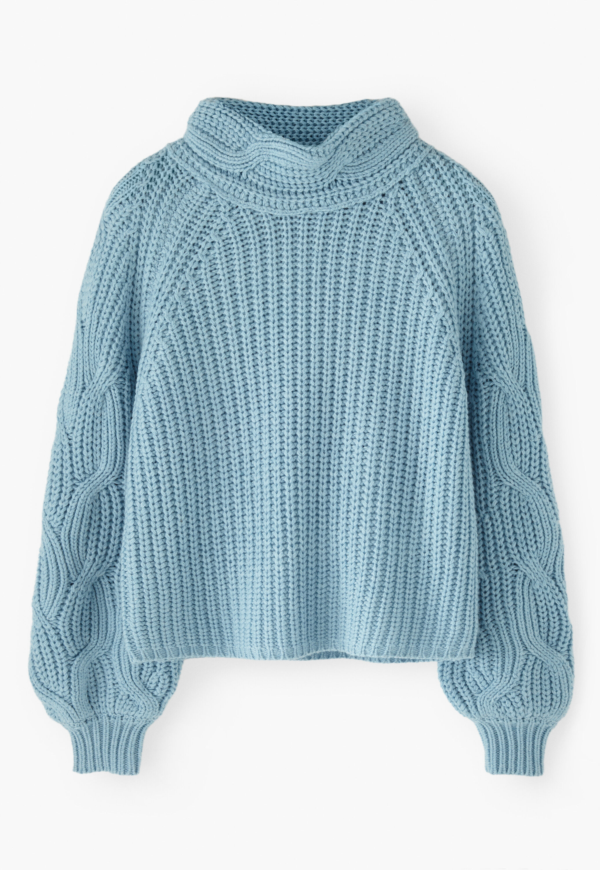 Cable-knit sweater