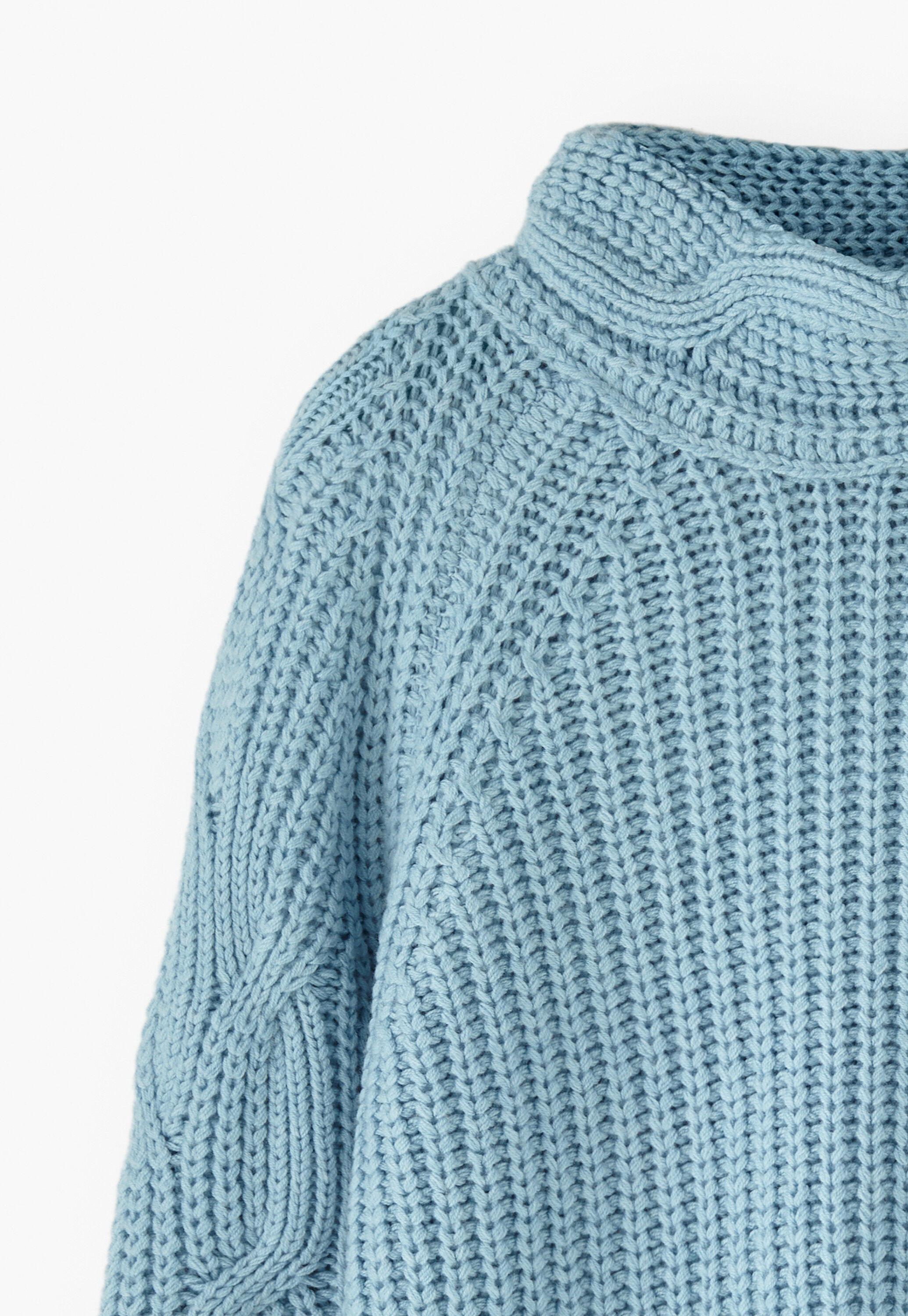 Cable-knit sweater