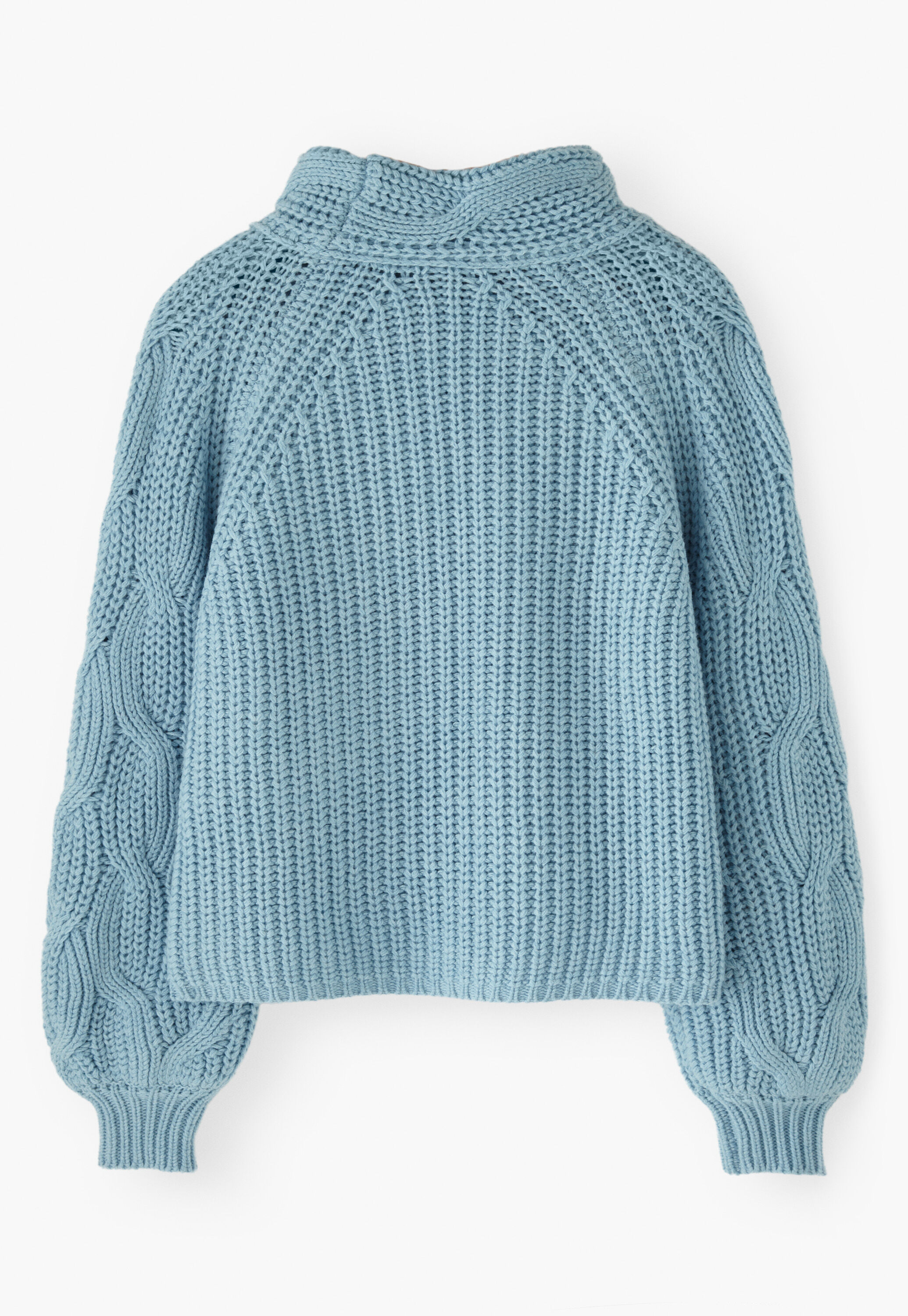 Cable-knit sweater