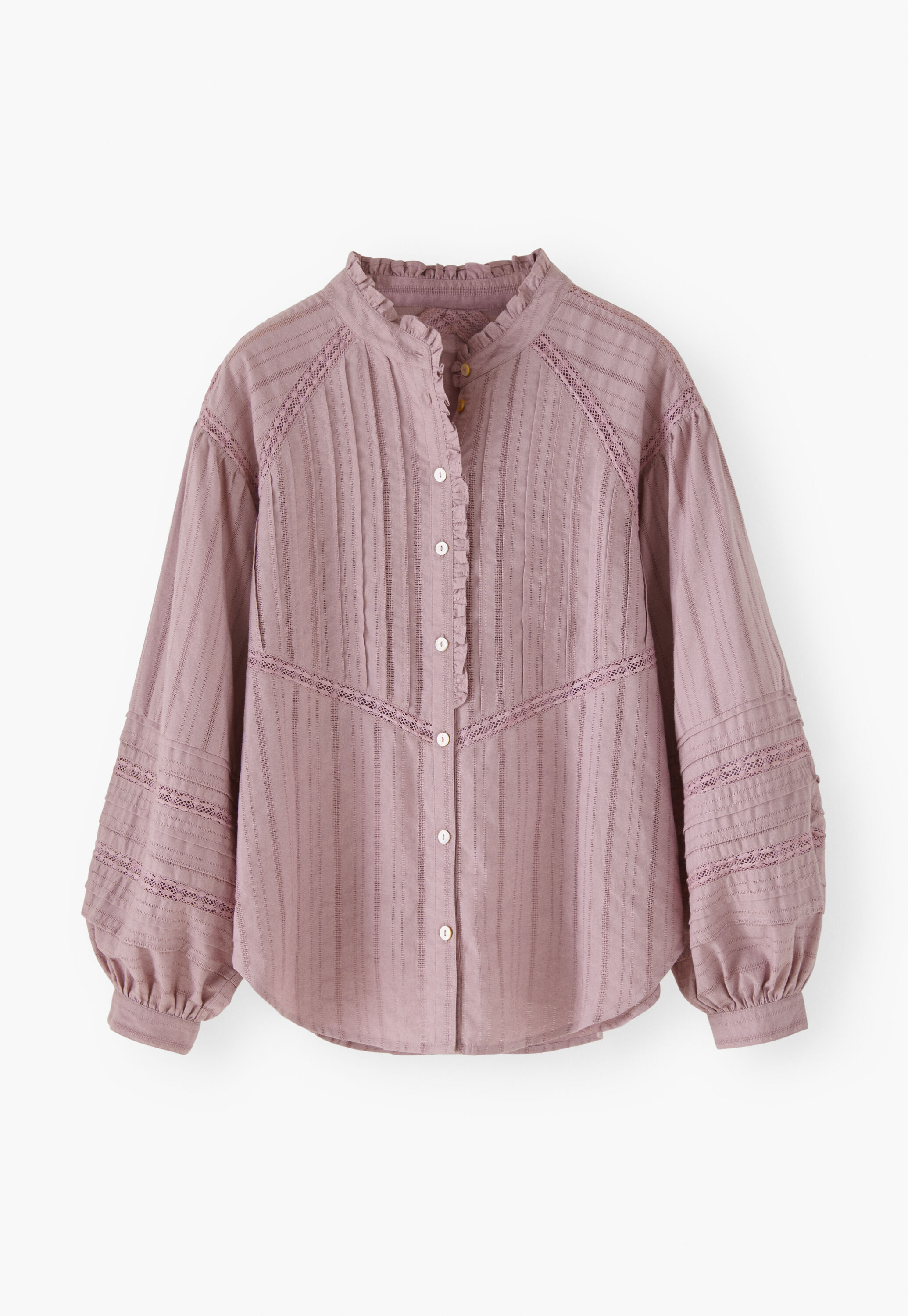 Tuck-detail blouse
