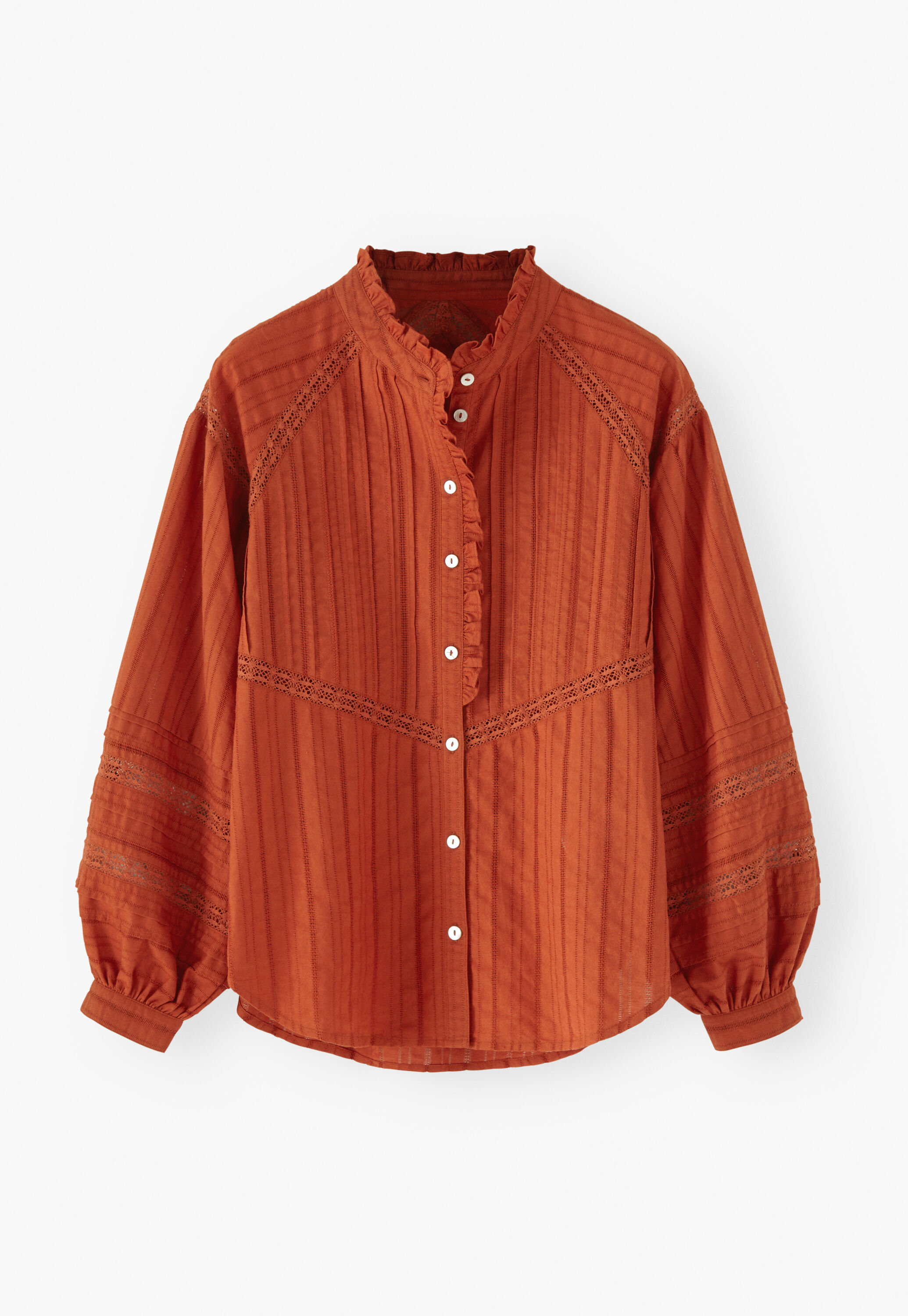 Tuck-detail blouse