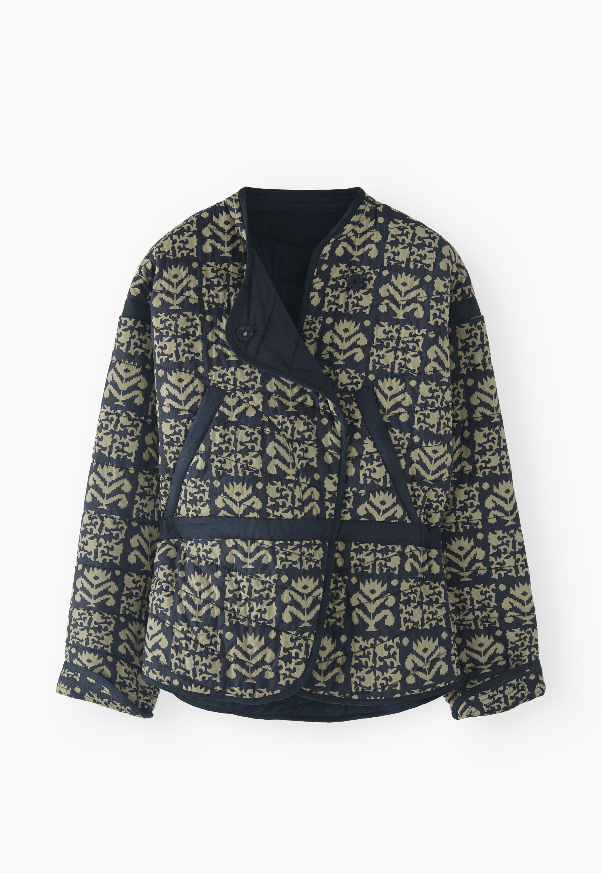 Quilted printed jacket