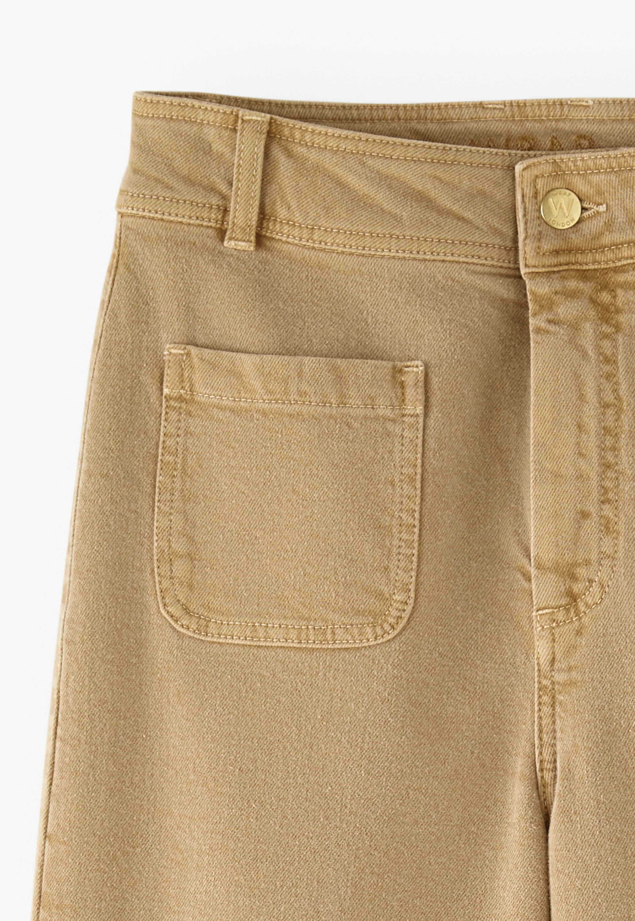 Cropped wide-leg trousers
