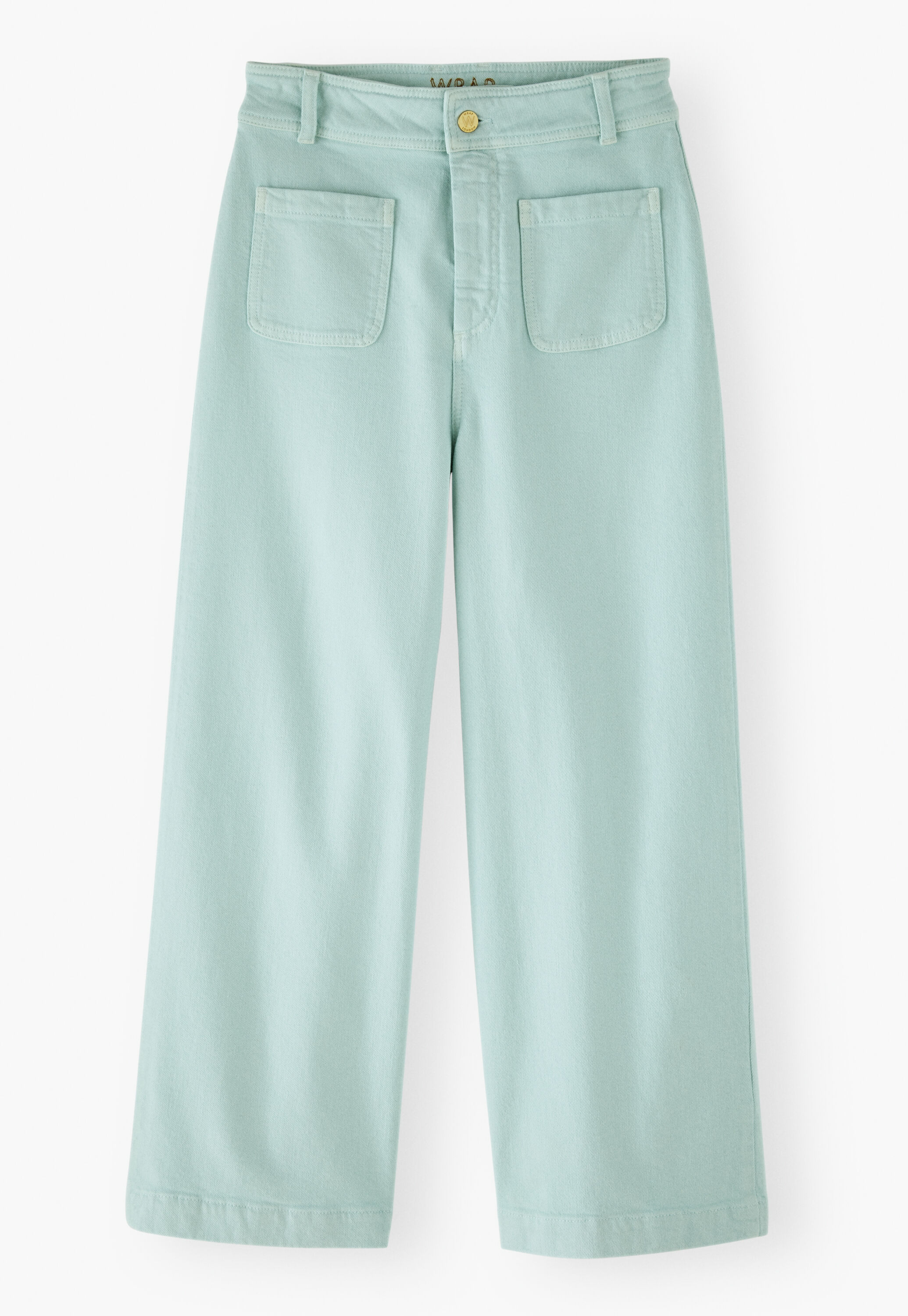 Cropped wide-leg trousers