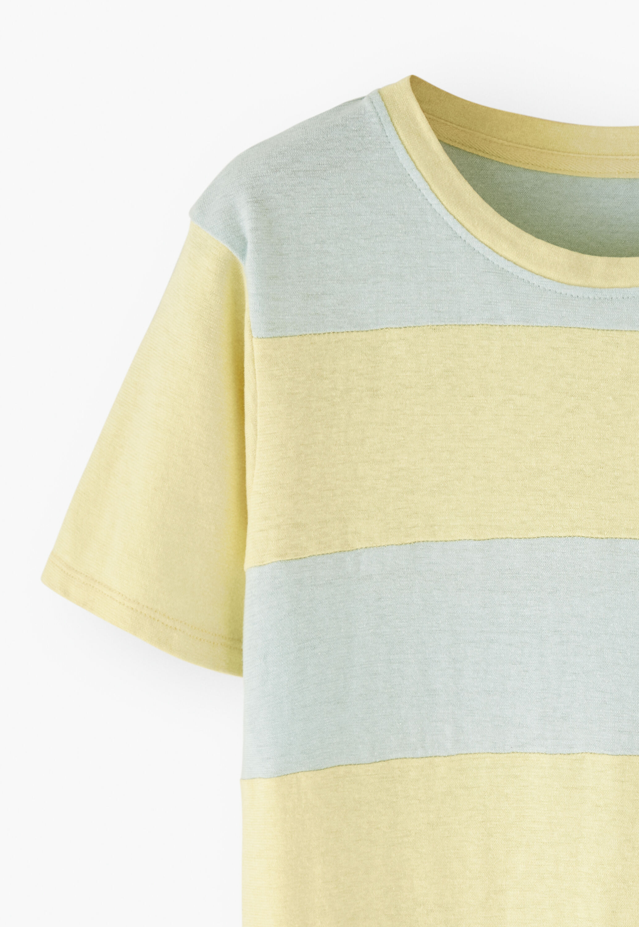 Striped T-shirt, Blue butterscotch, large