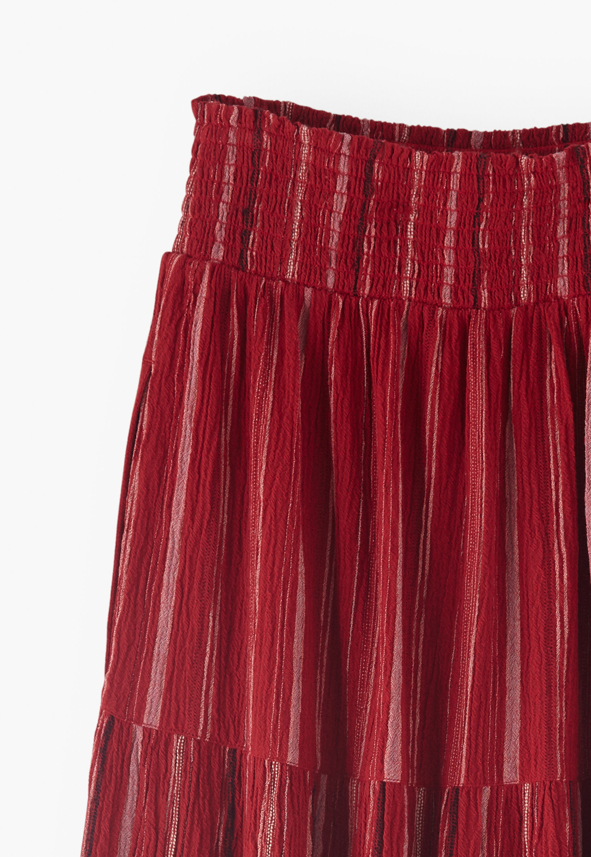 Striped maxi skirt