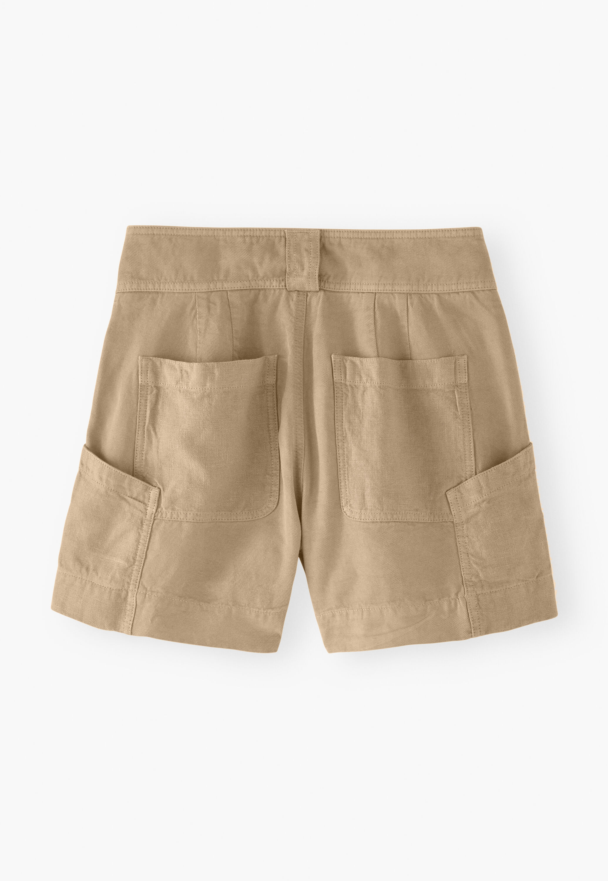 Contrast-fabric shorts