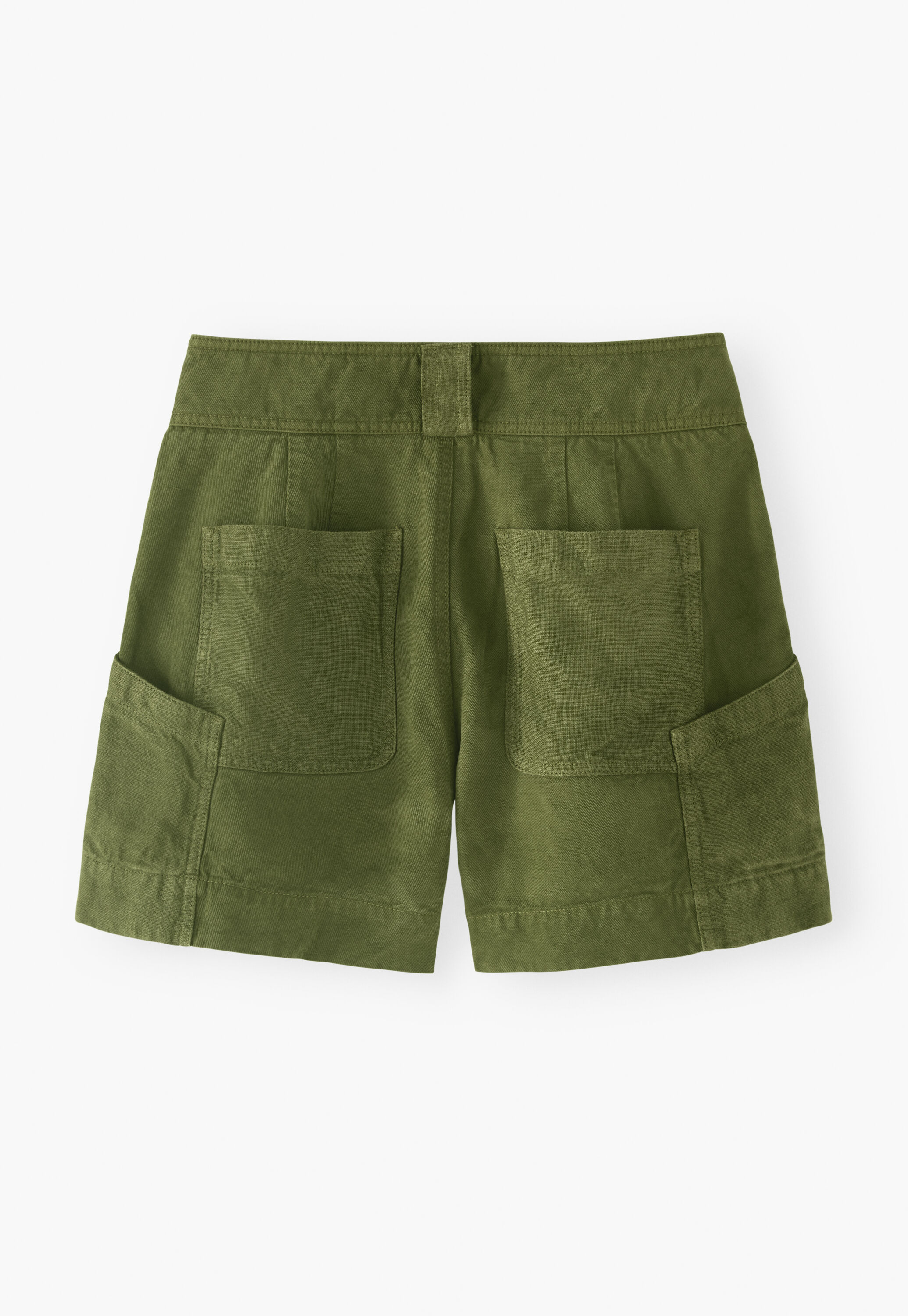 Contrast-fabric shorts