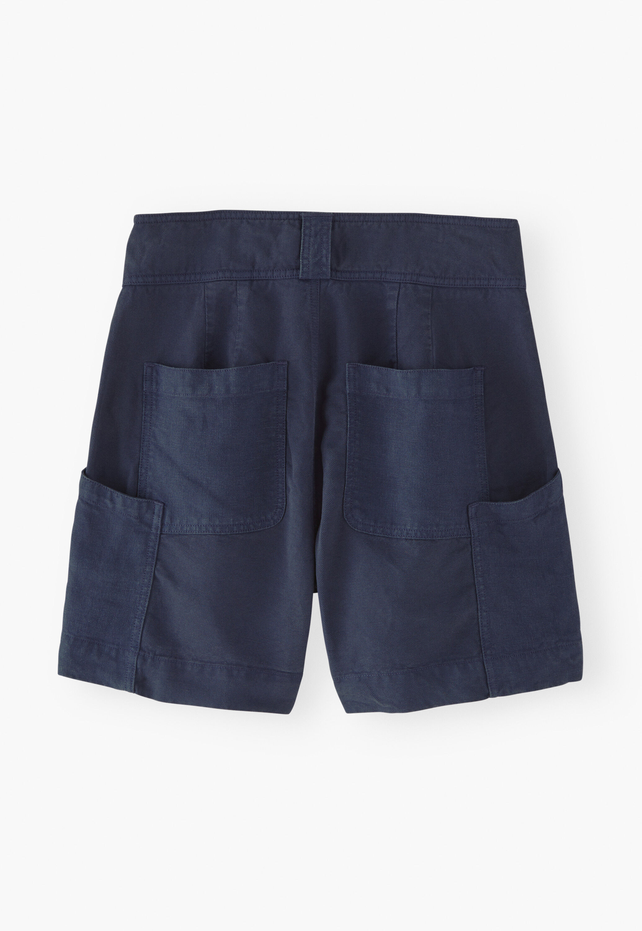 Contrast-fabric shorts