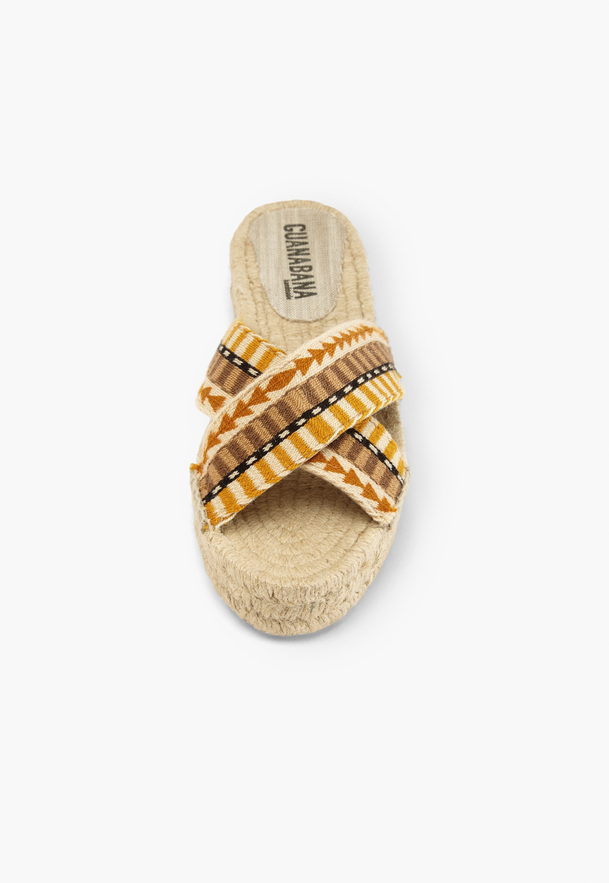 Cross-front espadrille