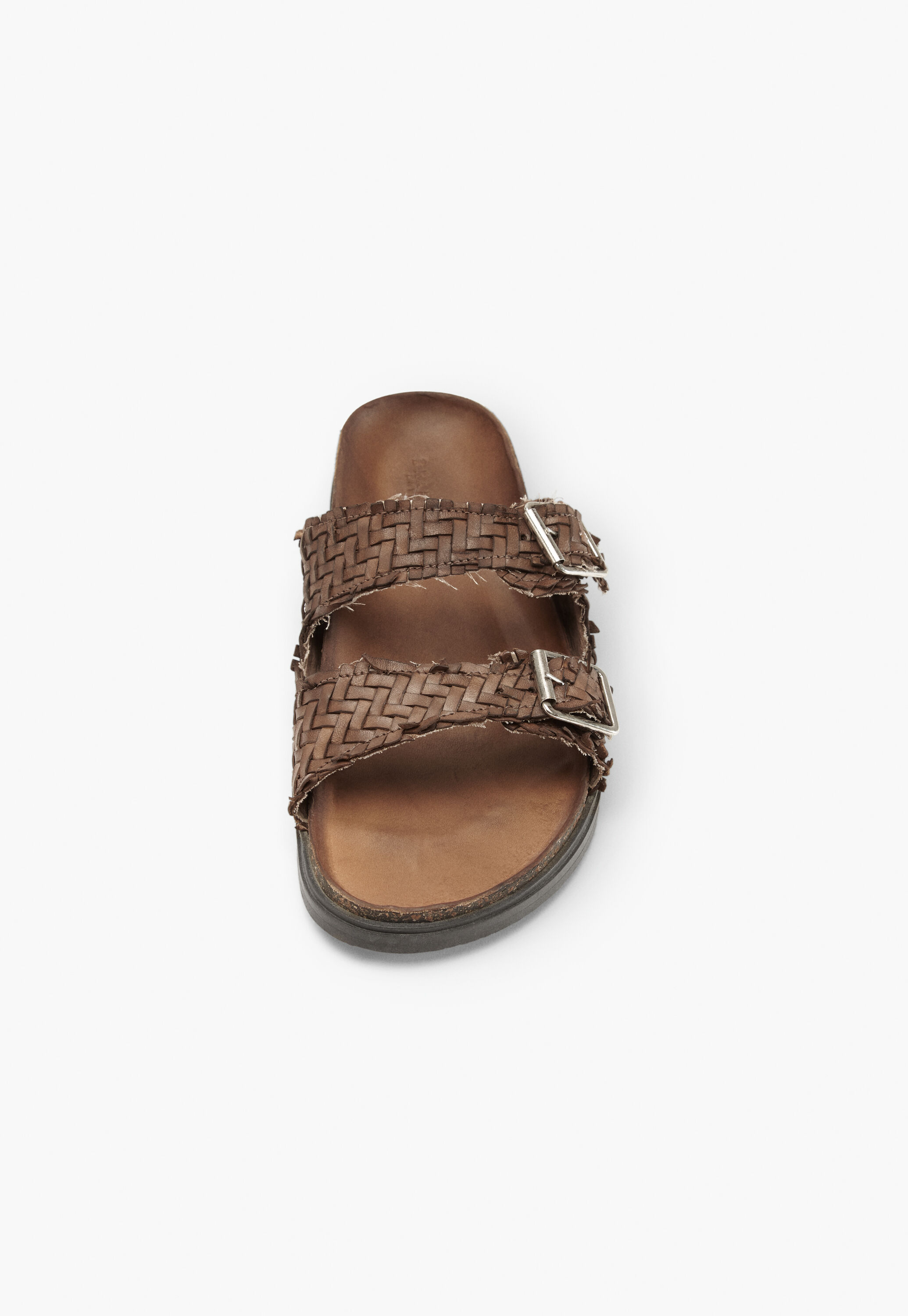 Buckle weave sandals