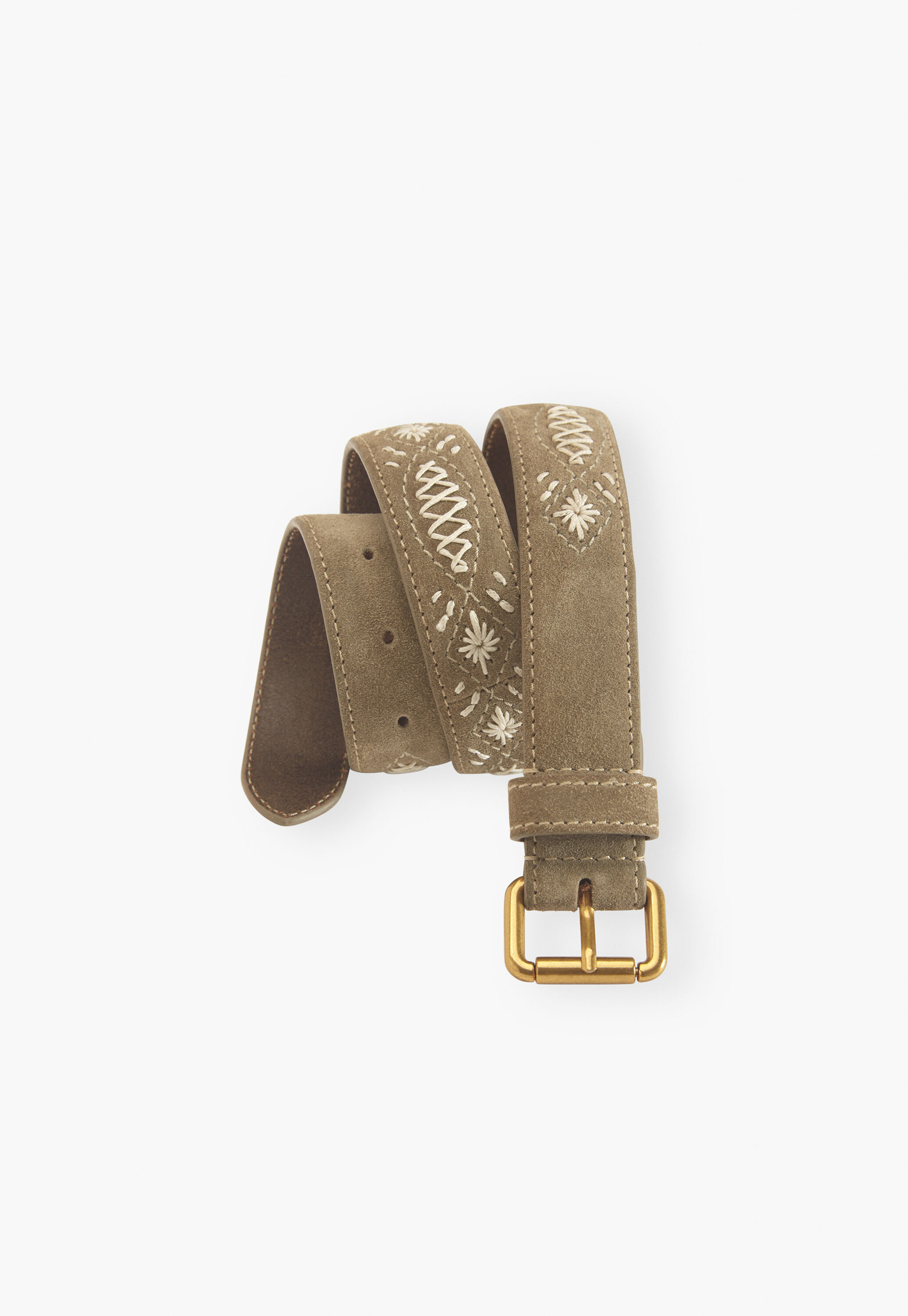Suede belt
