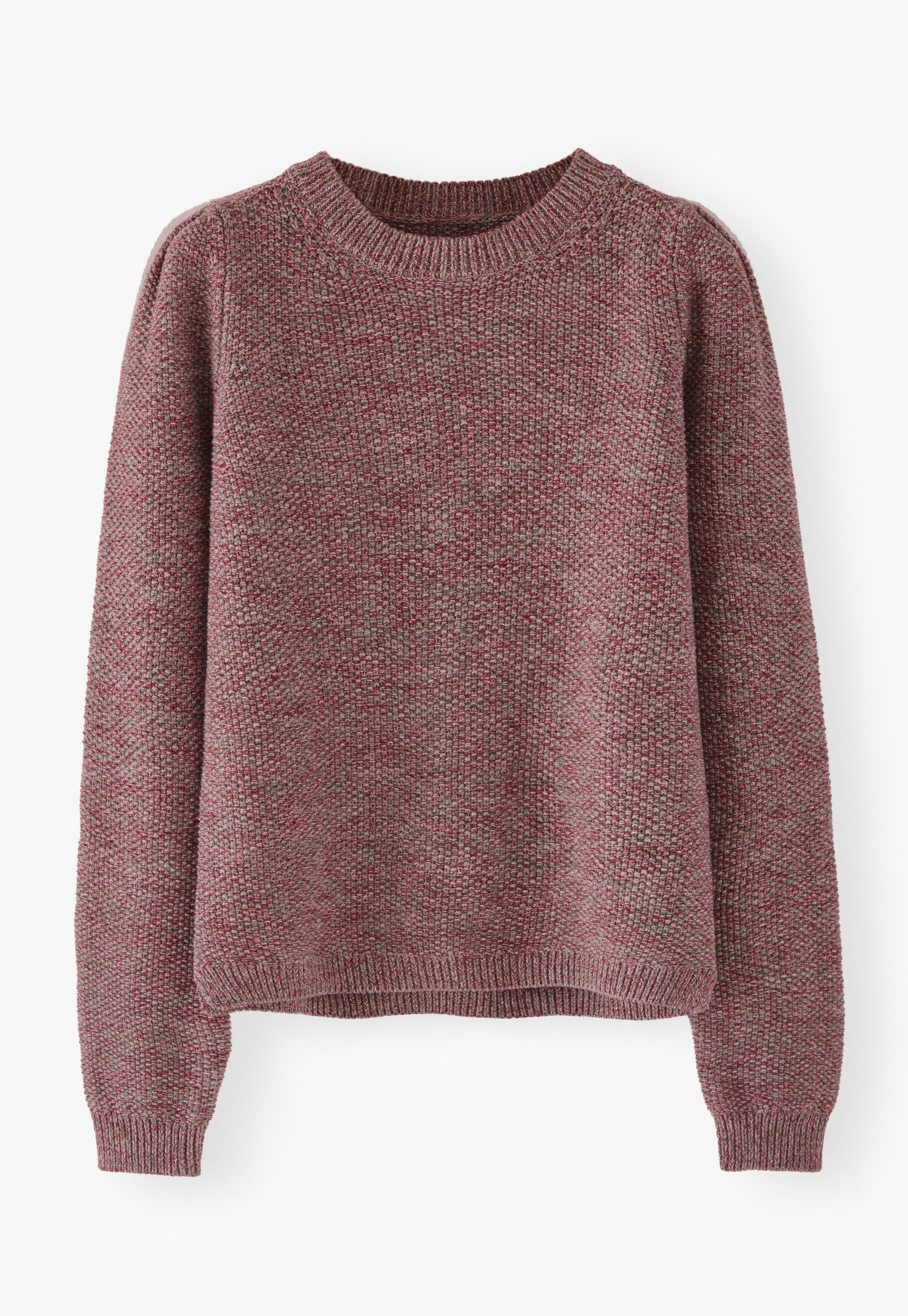 Moss-stitch sweater