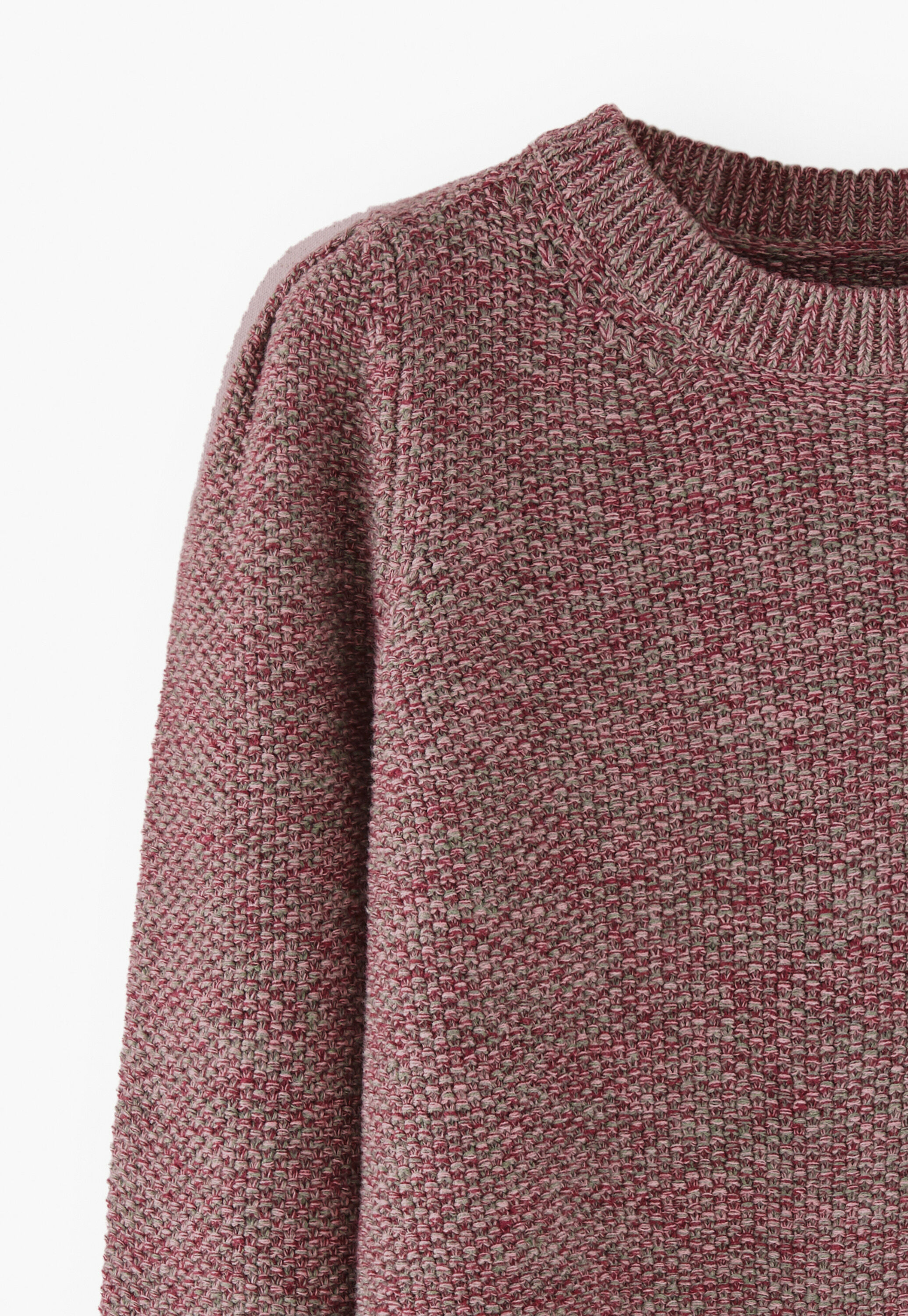 Moss-stitch sweater