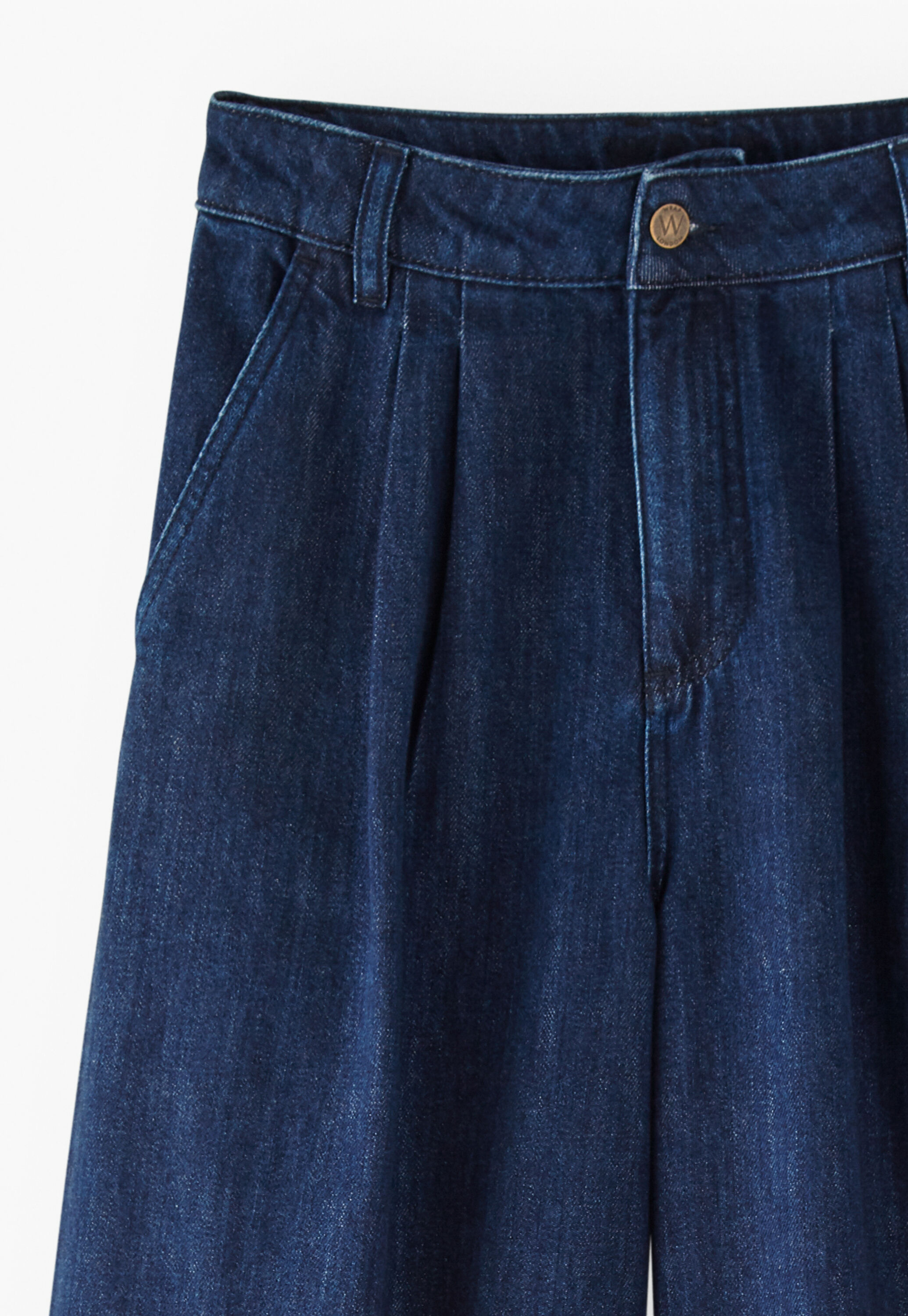 Wide-leg soft jeans