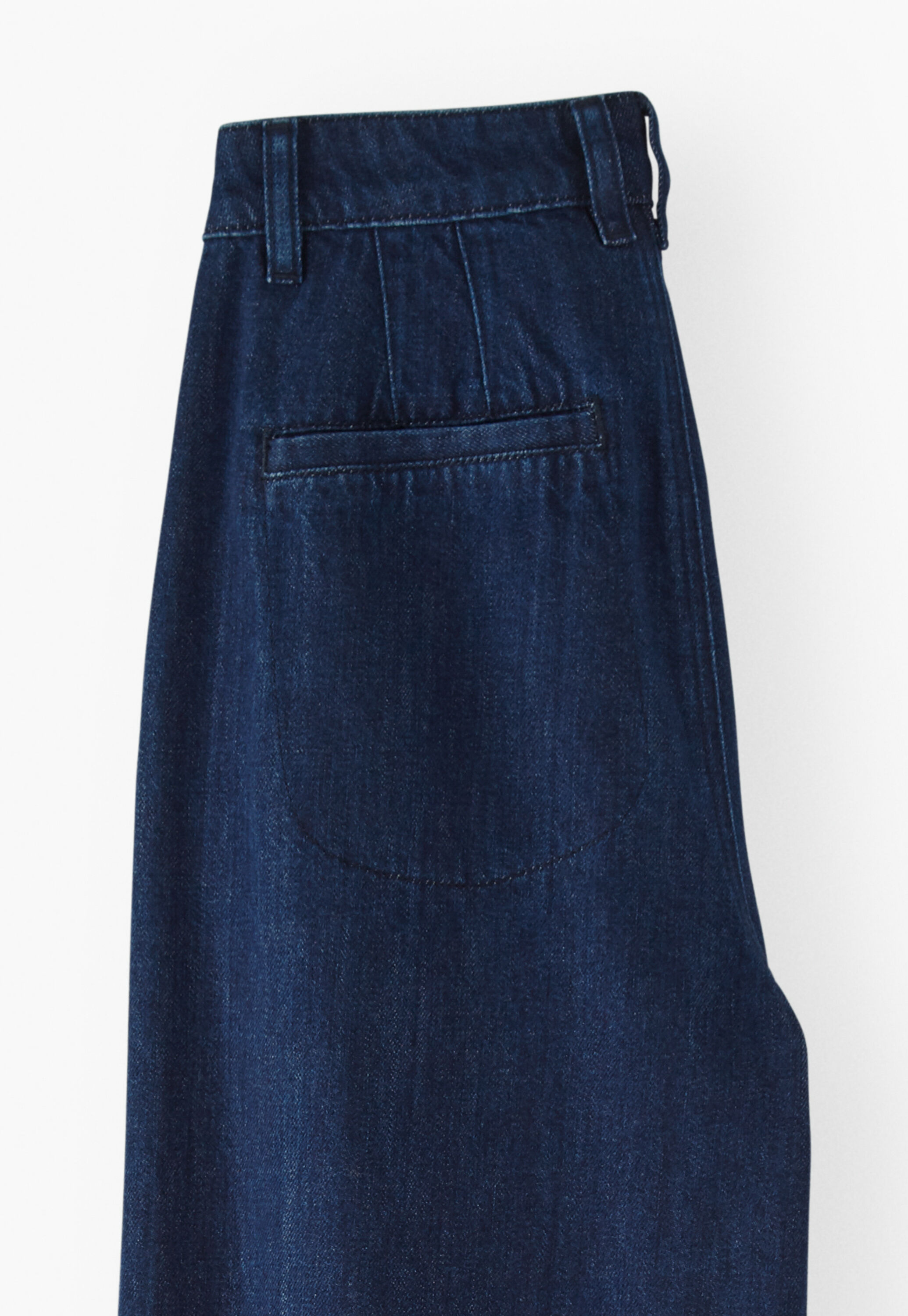 Wide-leg soft jeans