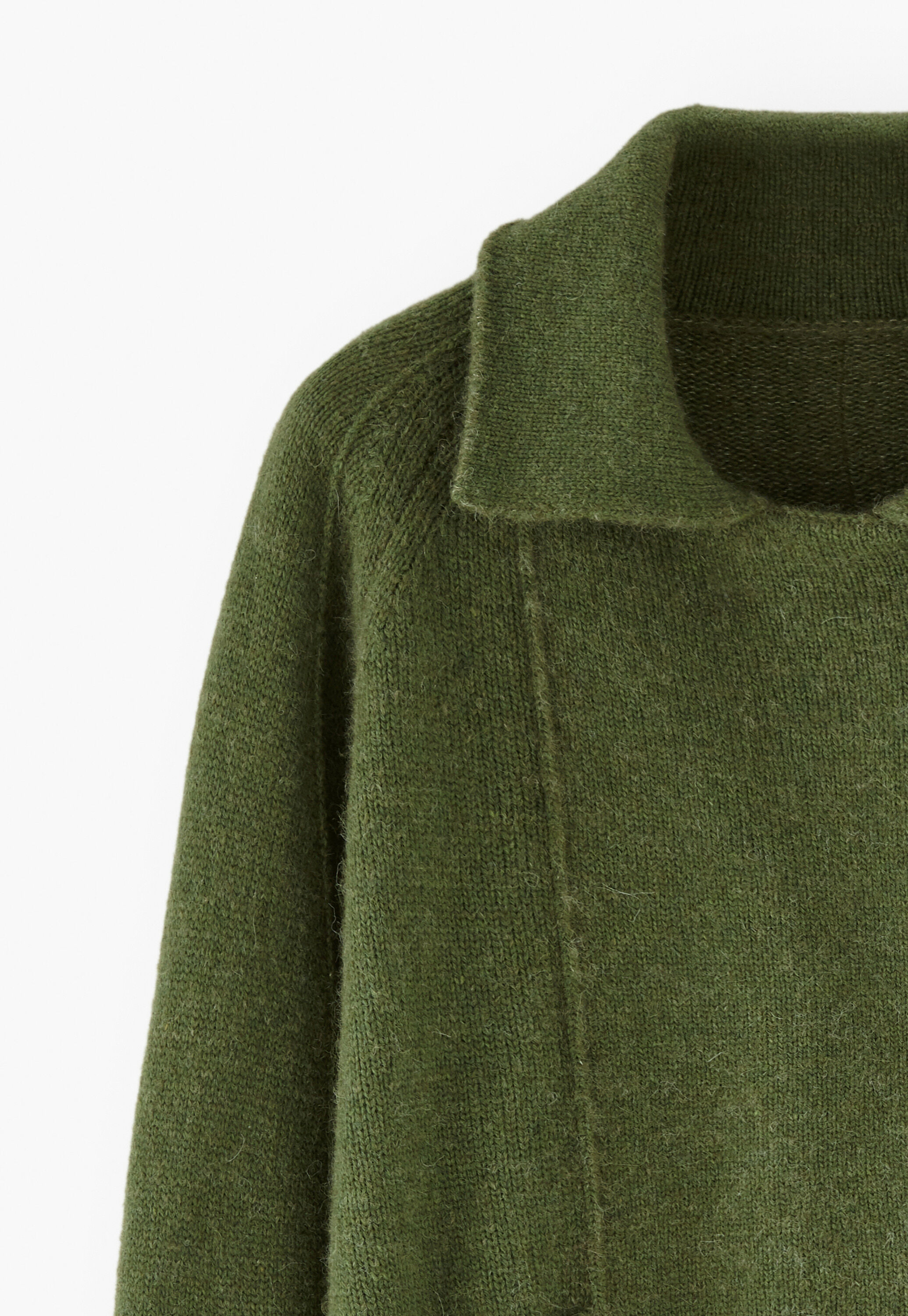 Knitted jacket, Olive, large