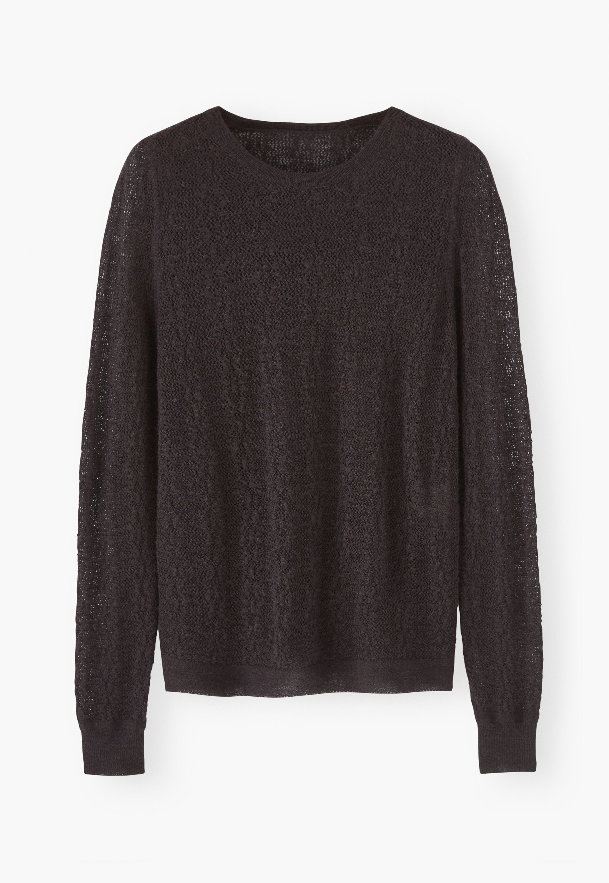 Lace-knit sweater