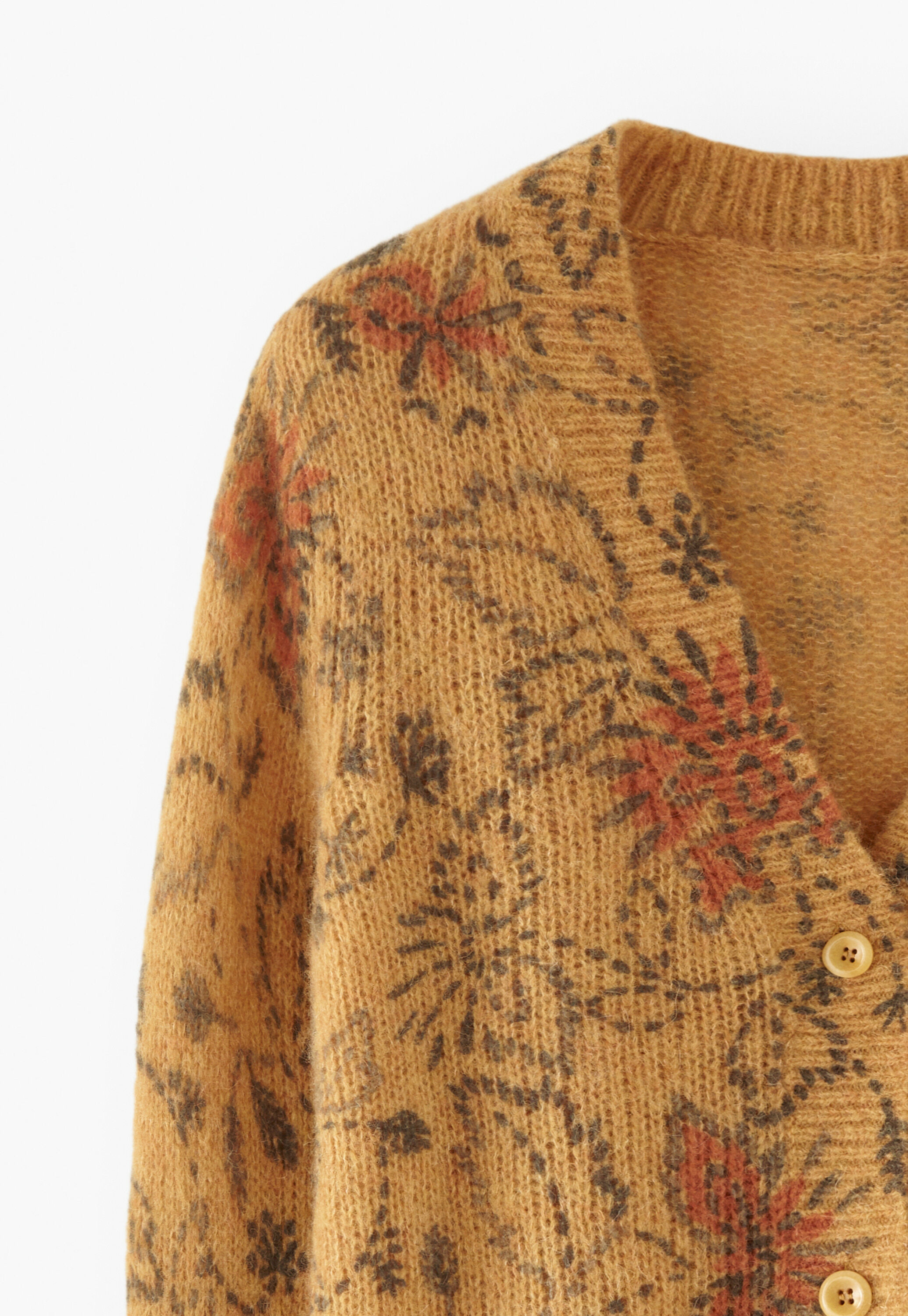 Printed cardigan
