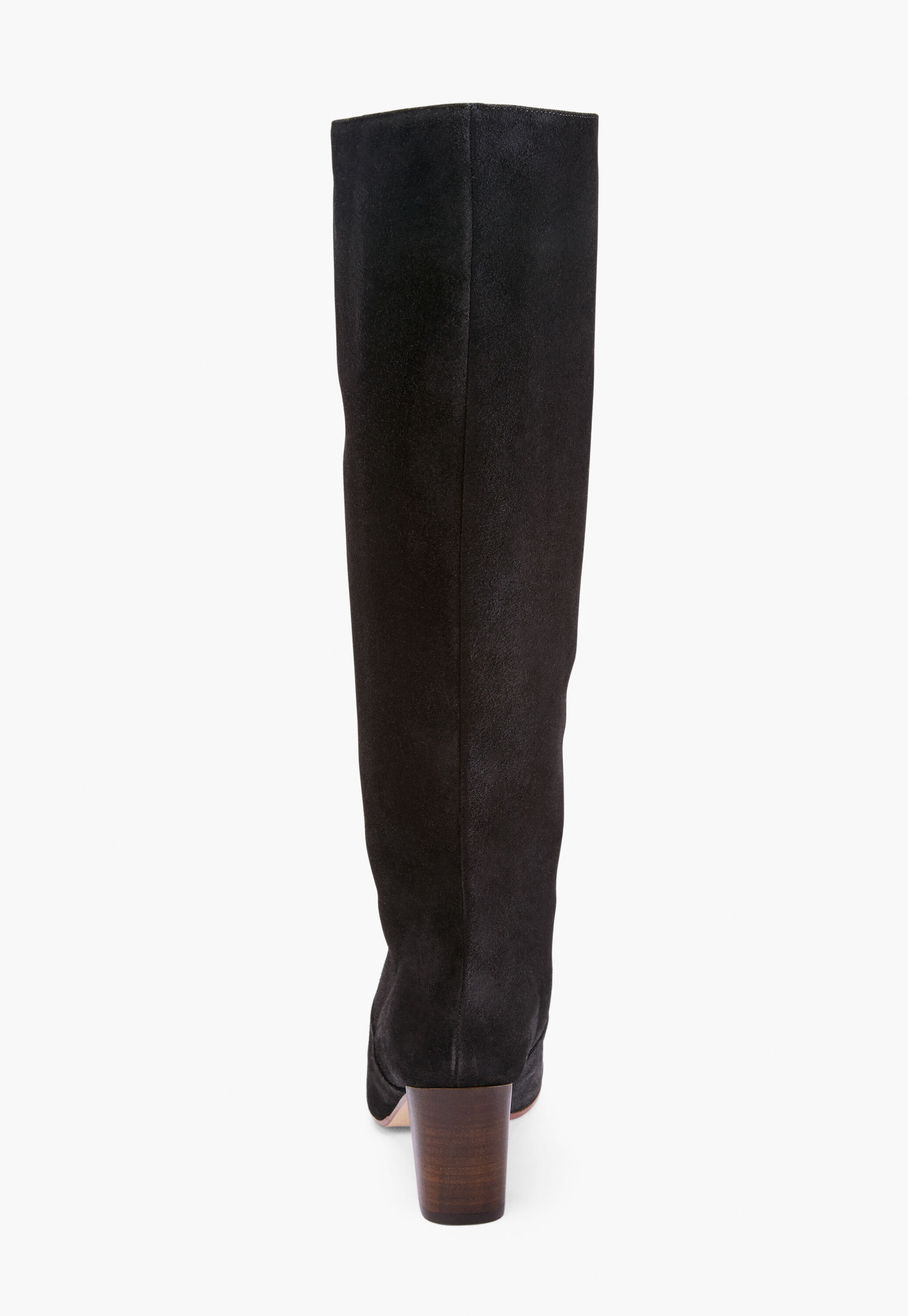 Heeled long boots, Black, large