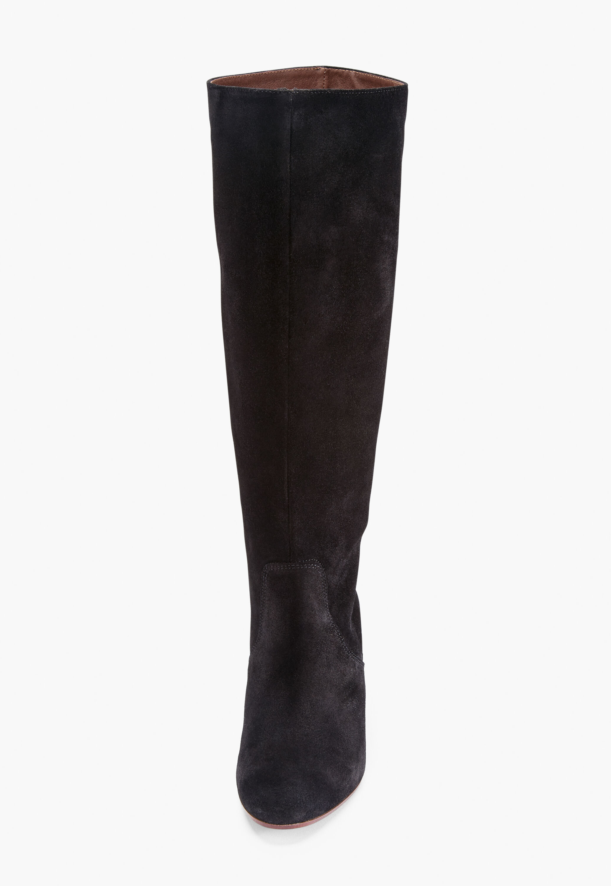 Heeled long boots, Black, large