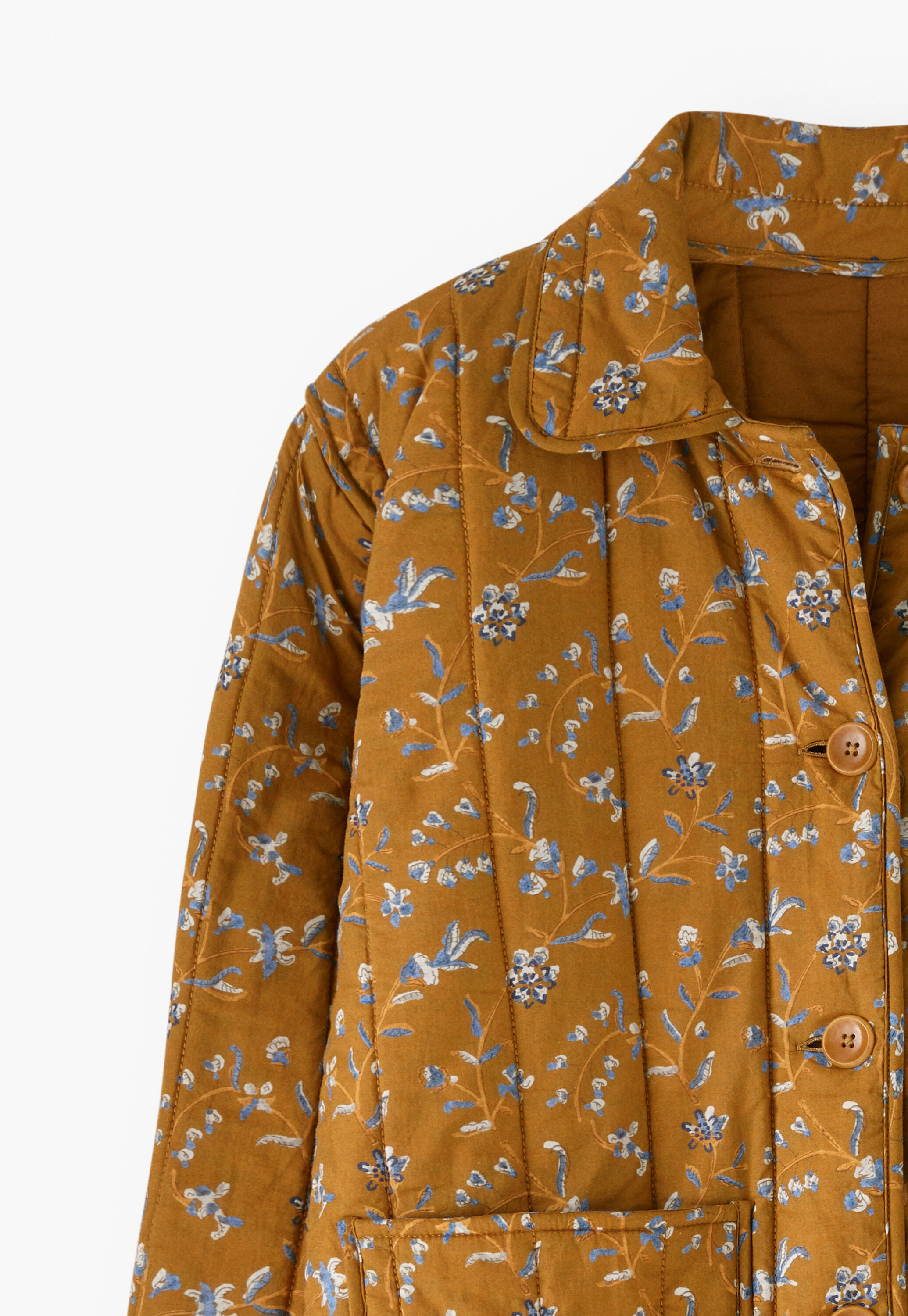 Printed quilted jacket