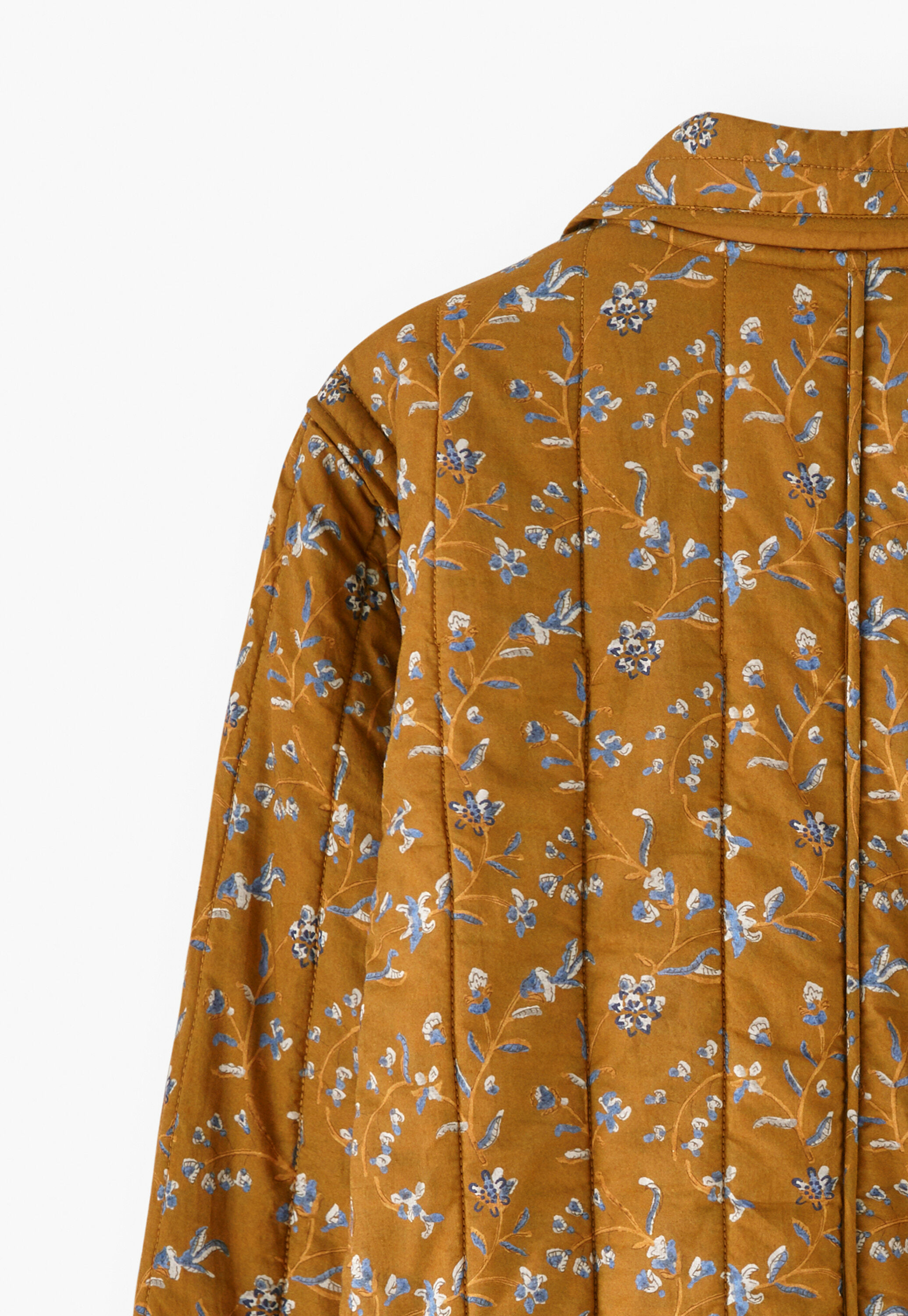Printed quilted jacket