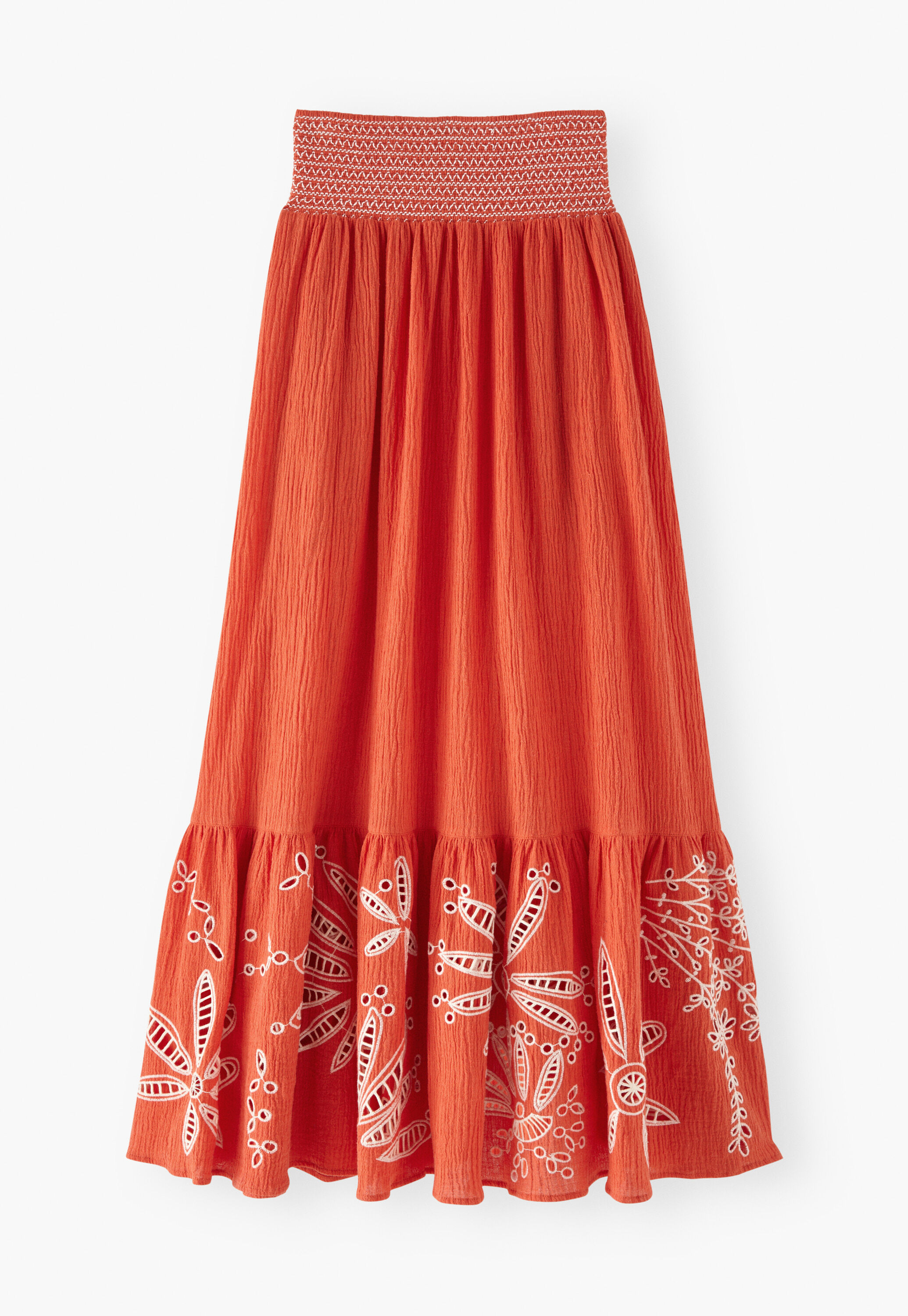 Cutwork skirt