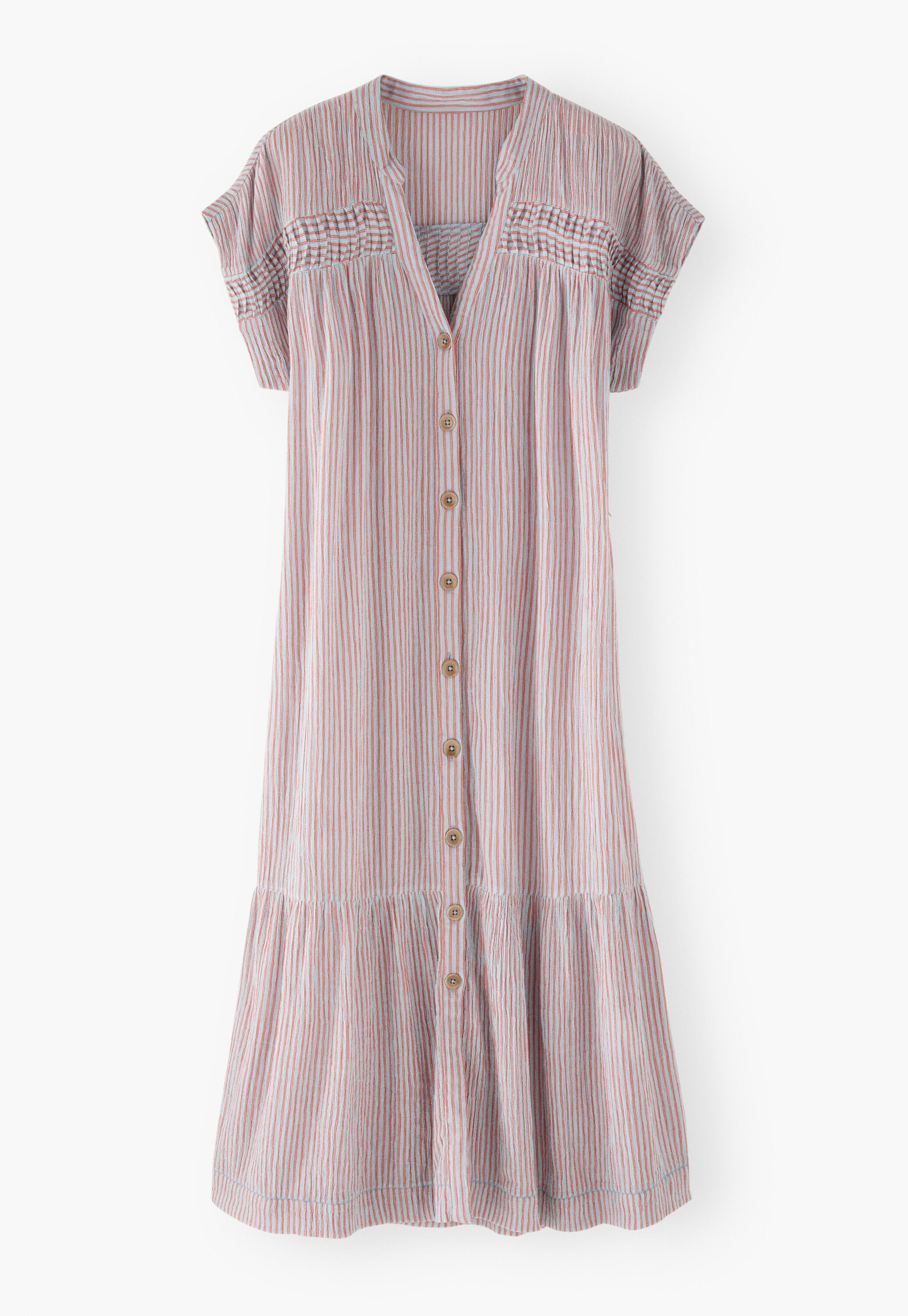 Mixed-check dress