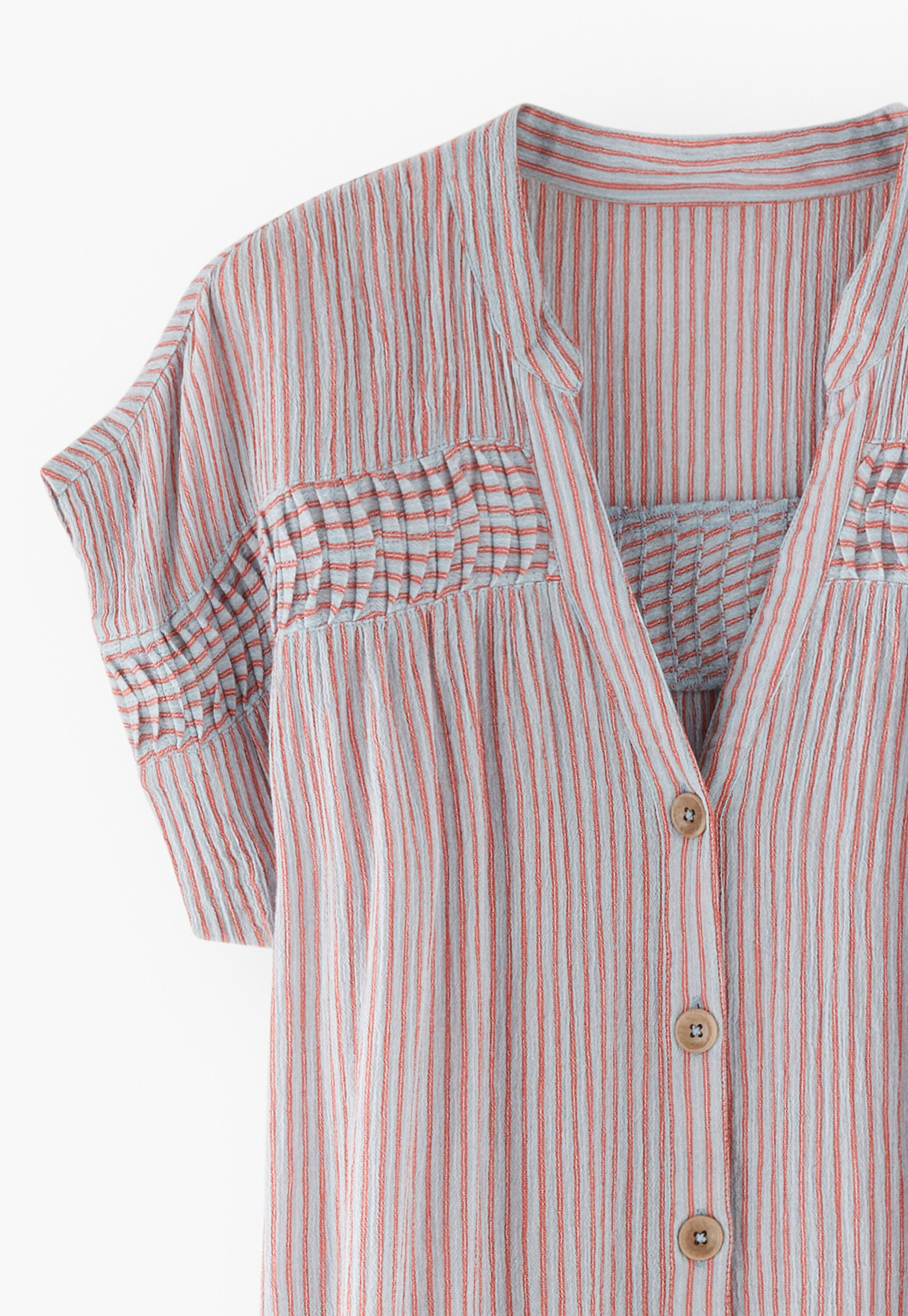 Mixed-check dress