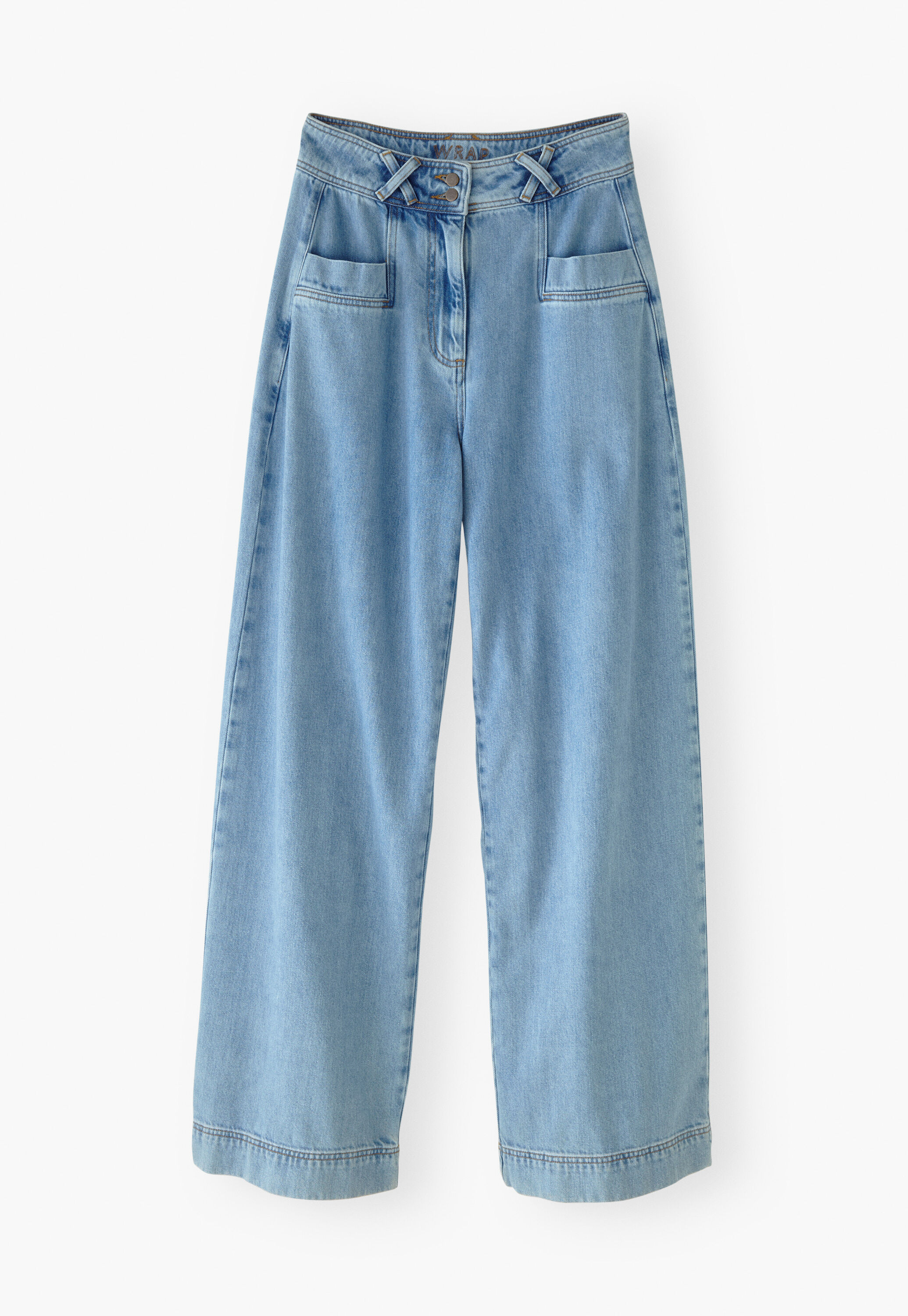 Drapey wide-leg jeans