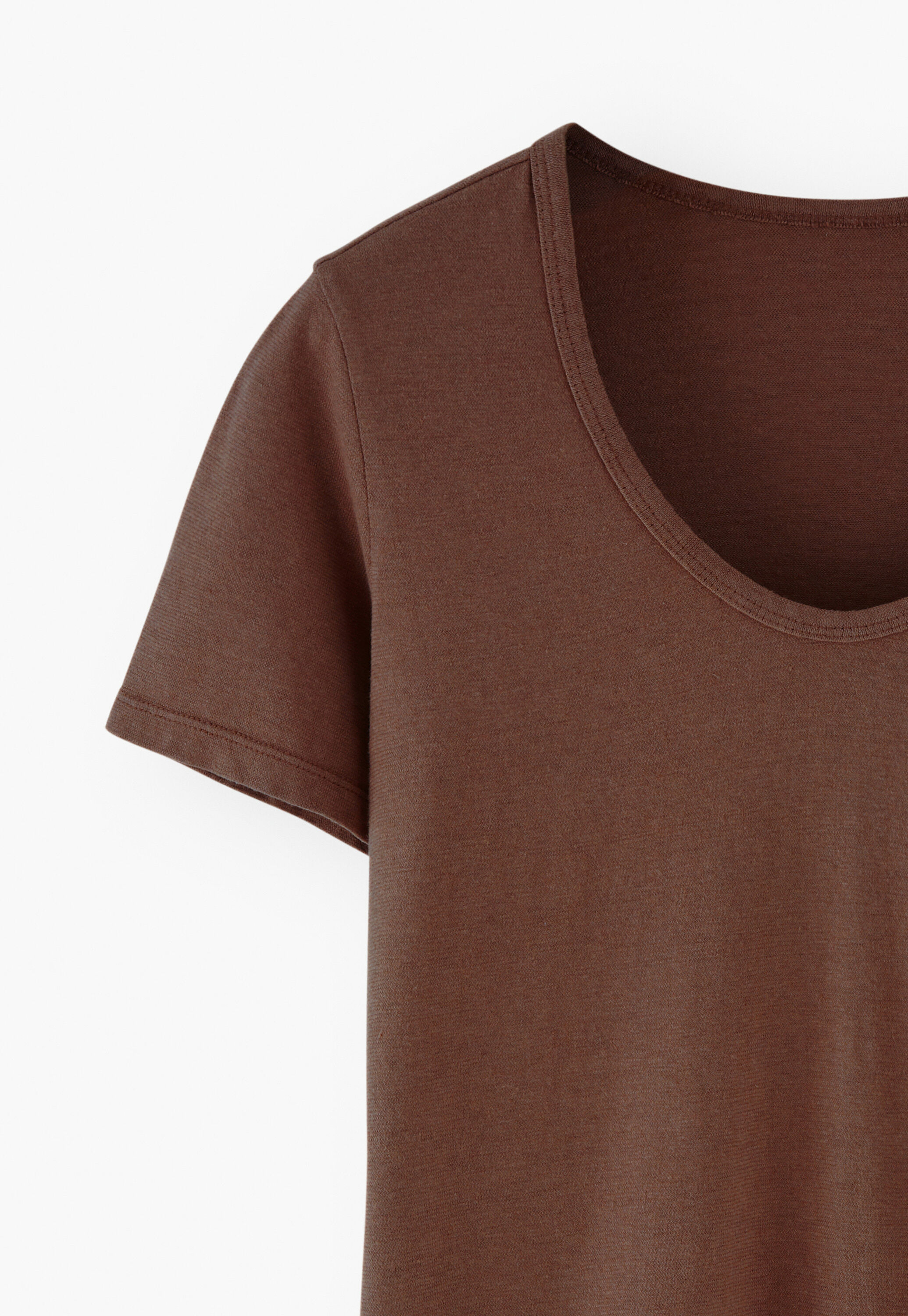 Scoop-neck T-shirt