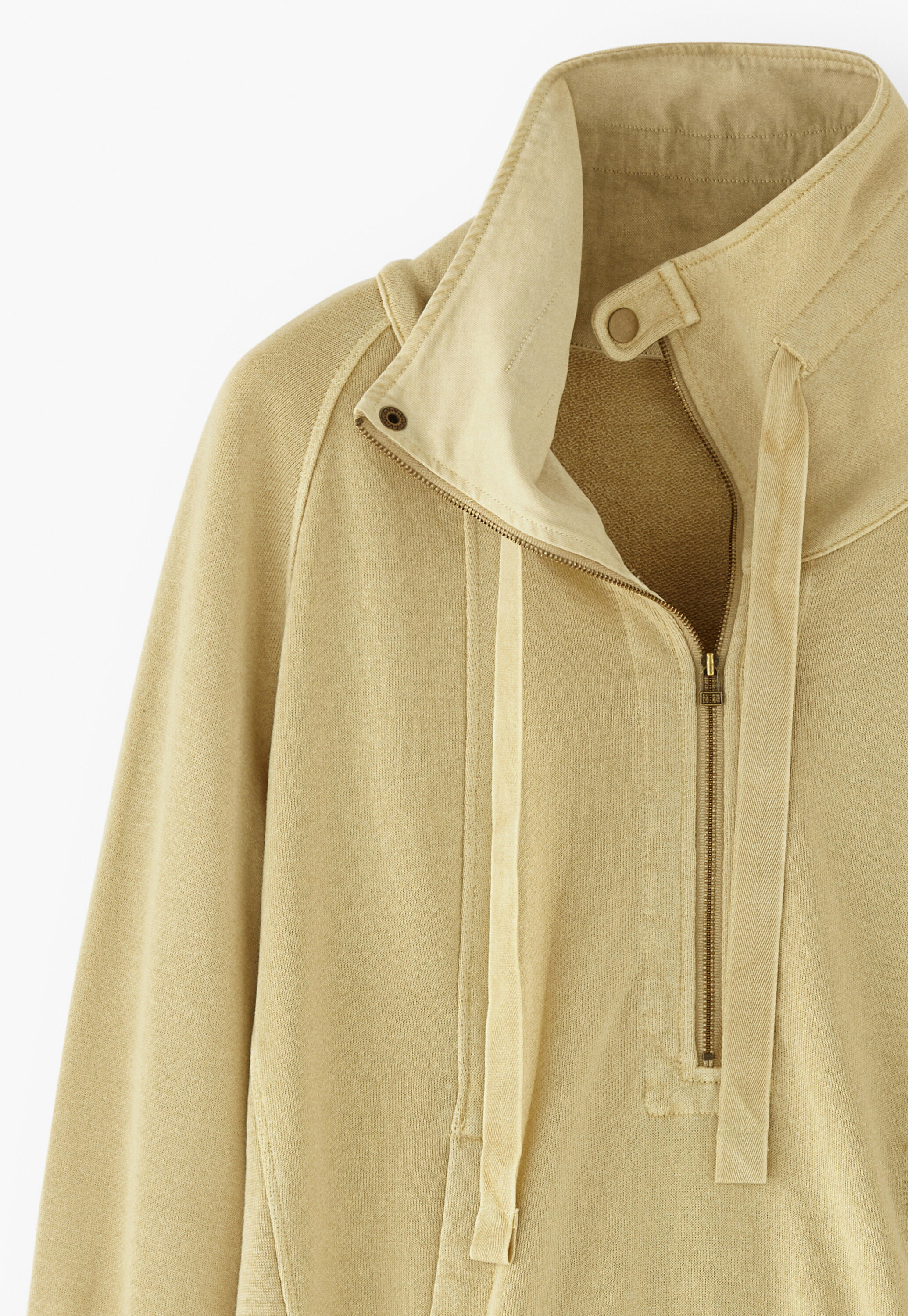 Funnel-neck sweatshirt