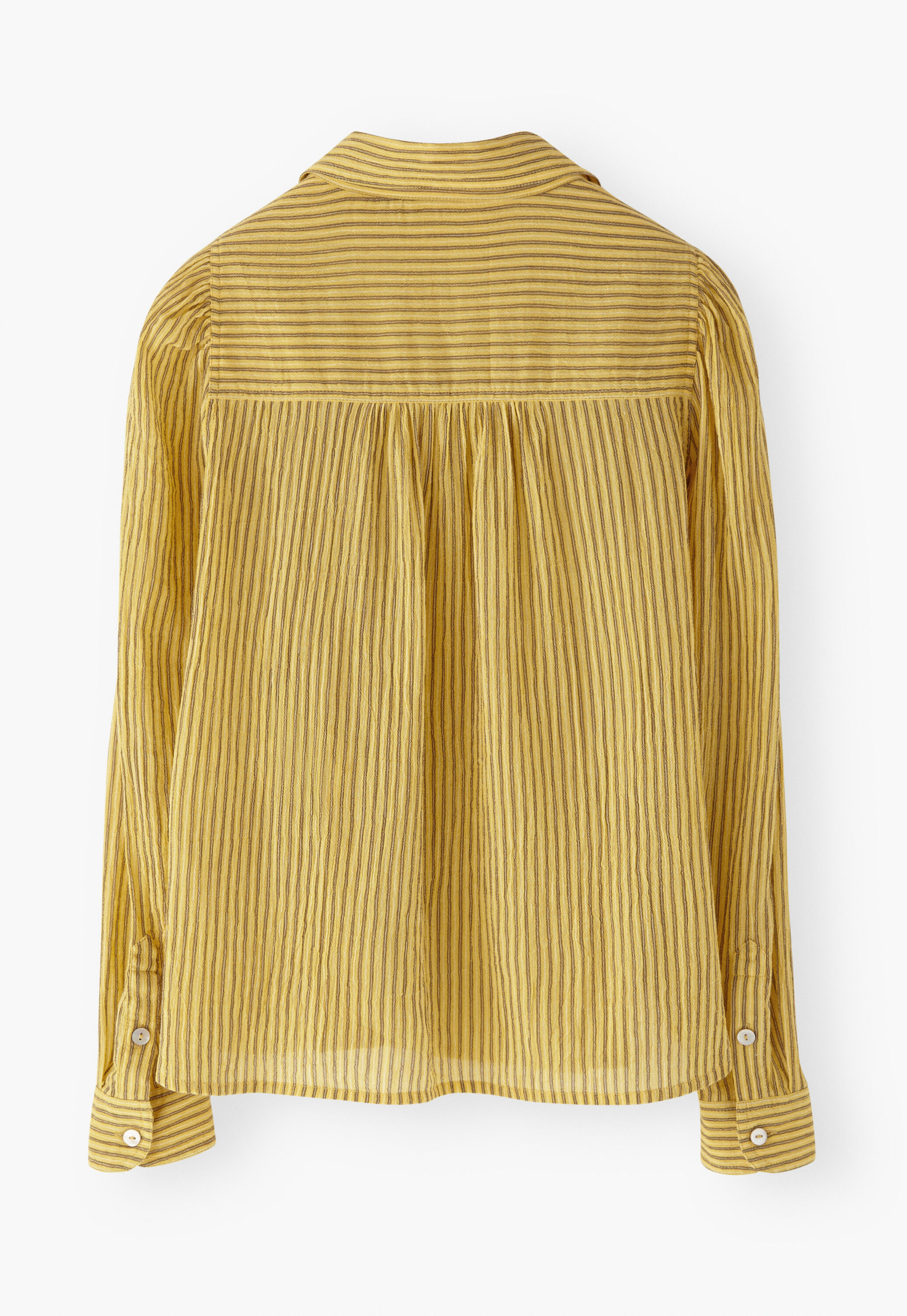 Crinkle striped blouse