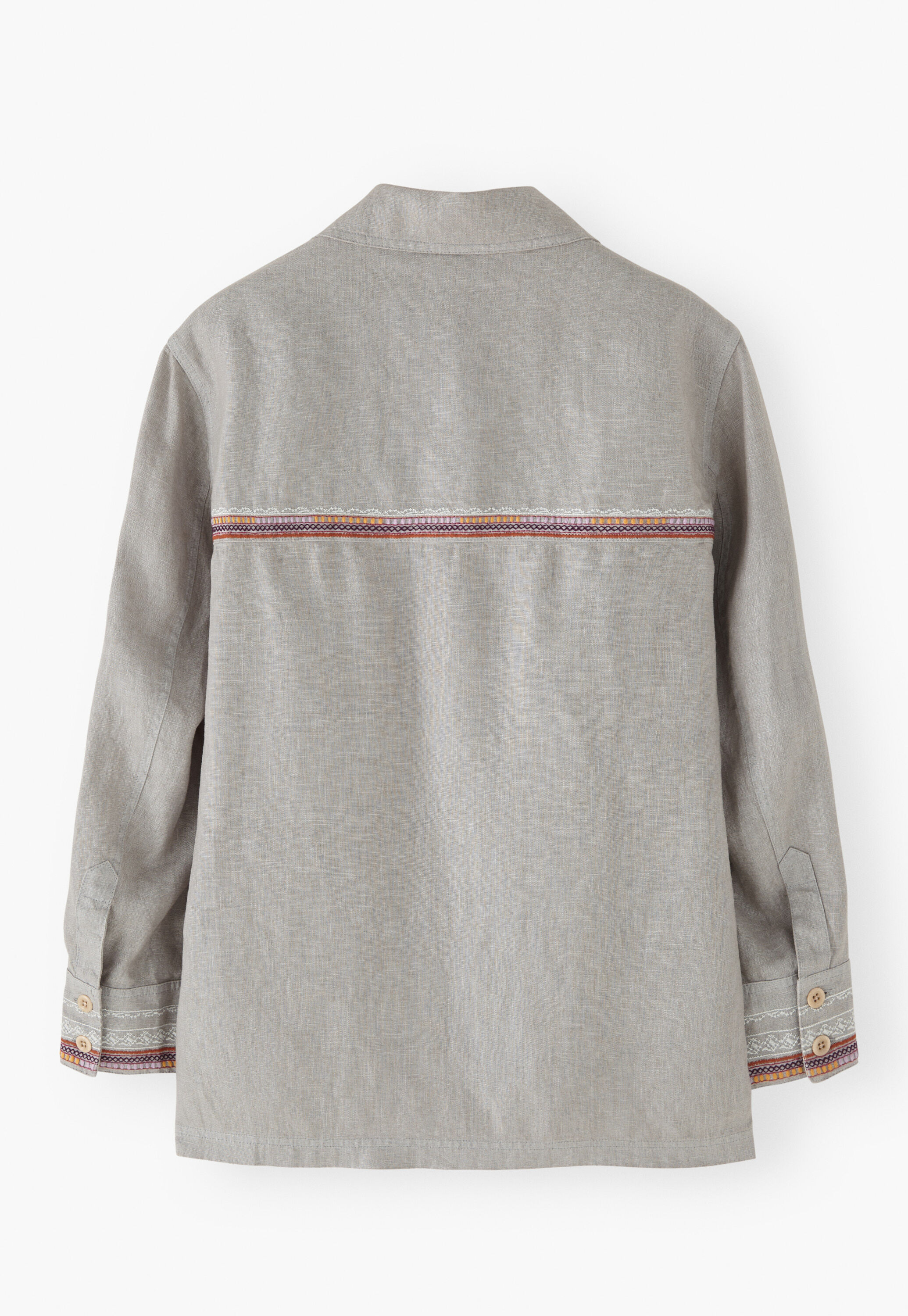 Embroidered jacket, Light grey, large