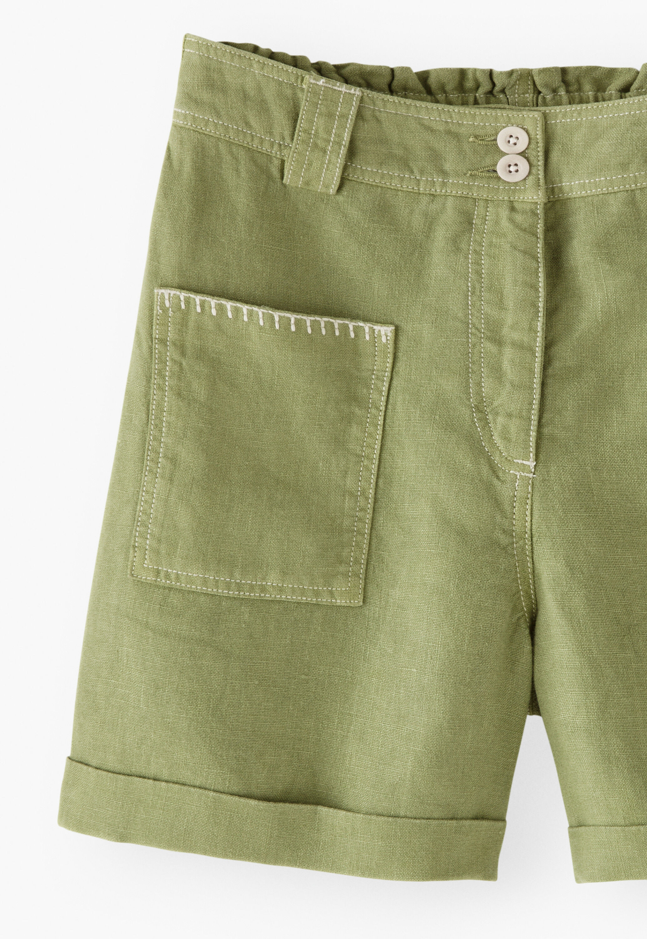 Patch-pocket shorts